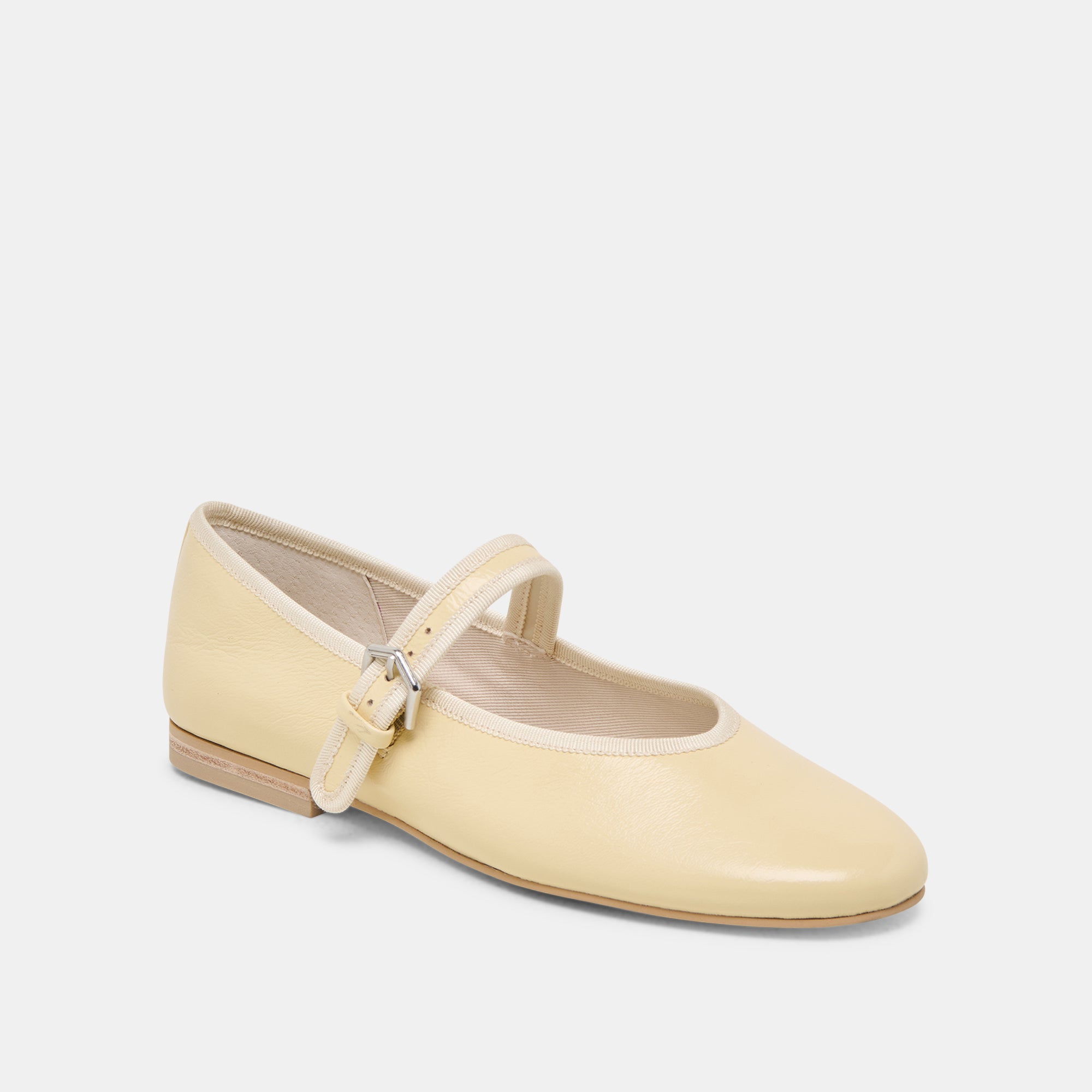 ROSLYN BALLET FLATS LIGHT YELLOW LEATHER - Image 2