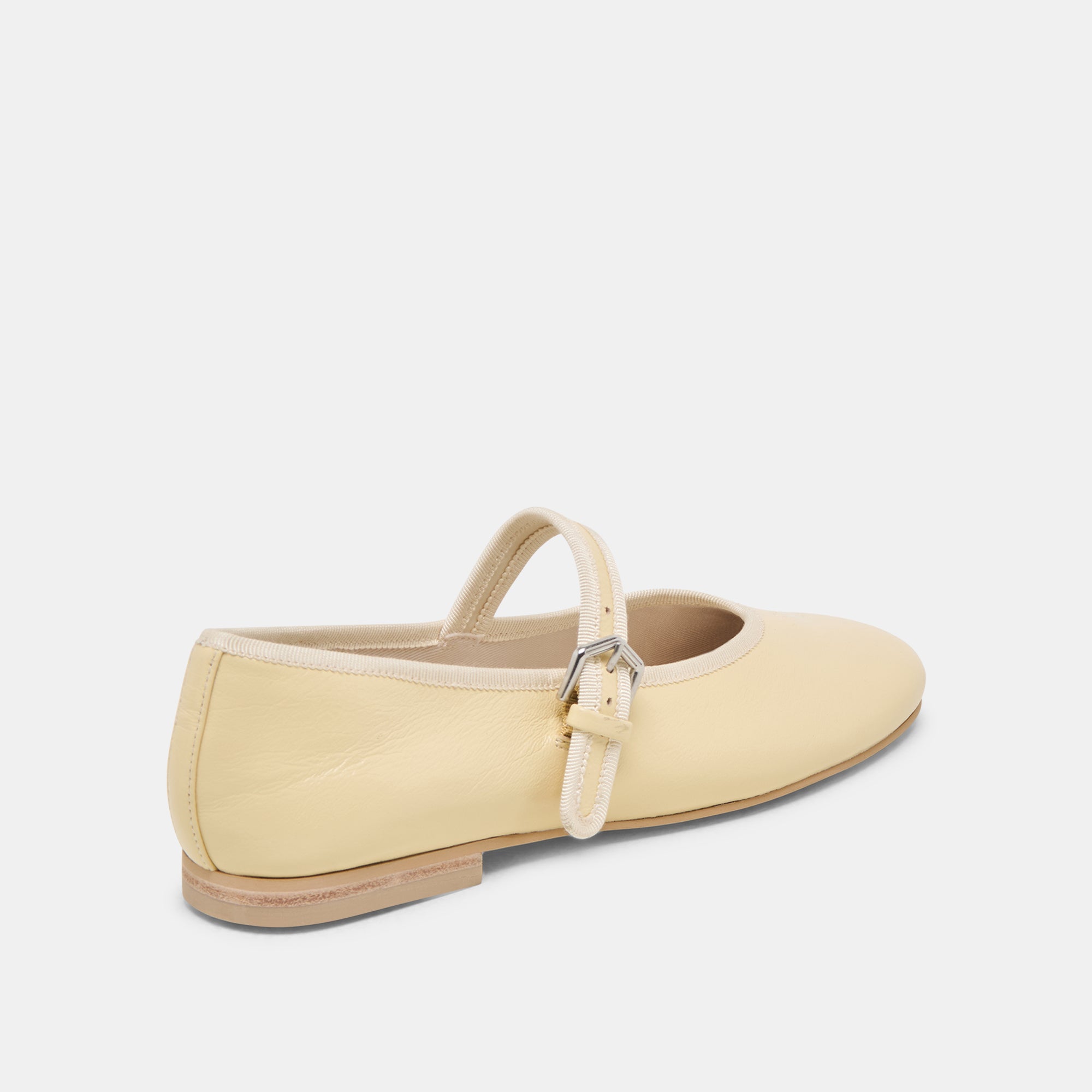 ROSLYN BALLET FLATS LIGHT YELLOW LEATHER - Image 3