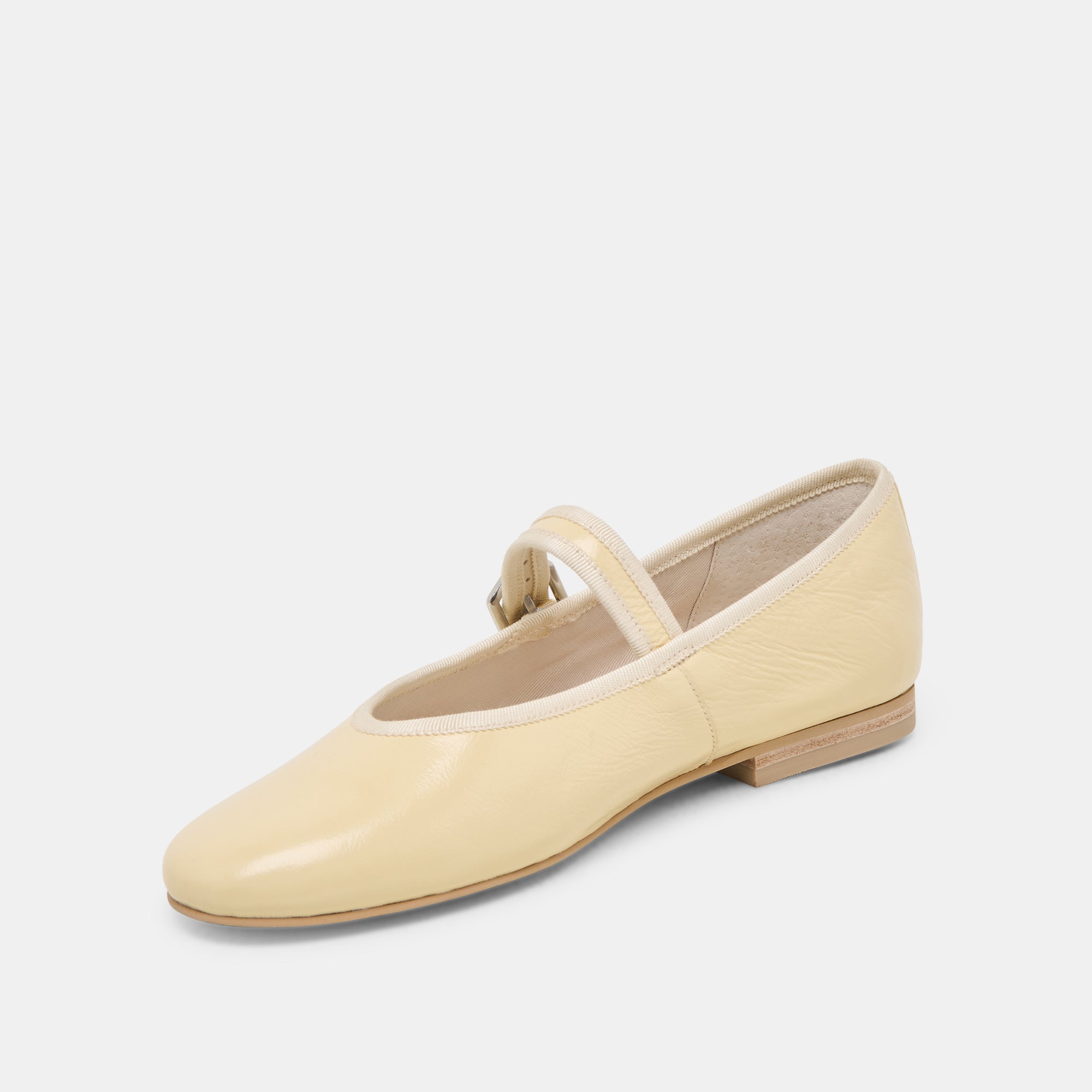 ROSLYN BALLET FLATS LIGHT YELLOW LEATHER - Image 4