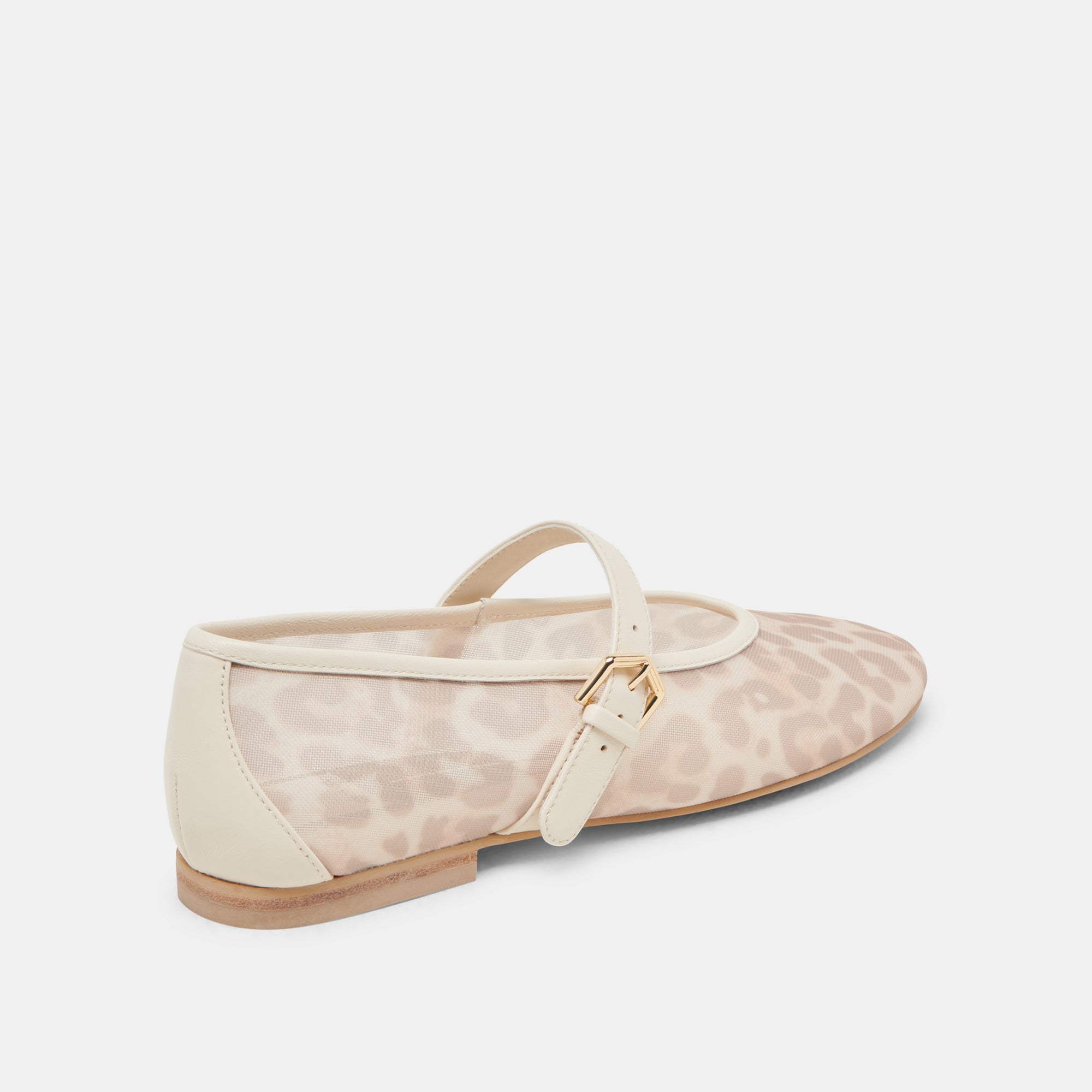 ROSLYN BALLET FLATS WHITE LEOPARD MESH - Image 5