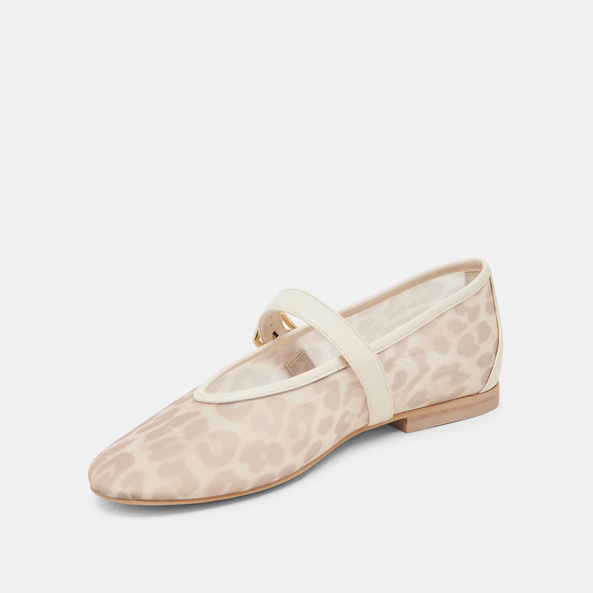 ROSLYN BALLET FLATS WHITE LEOPARD MESH - Image 7
