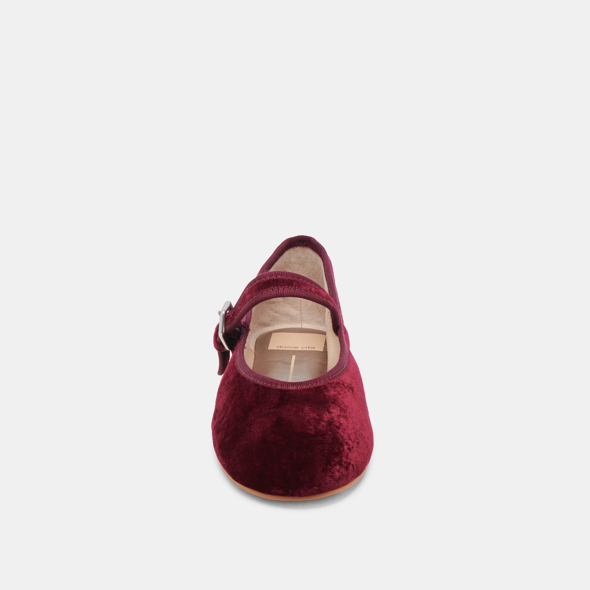 ROSLYN BALLET FLATS WINE VELVET - Image 7