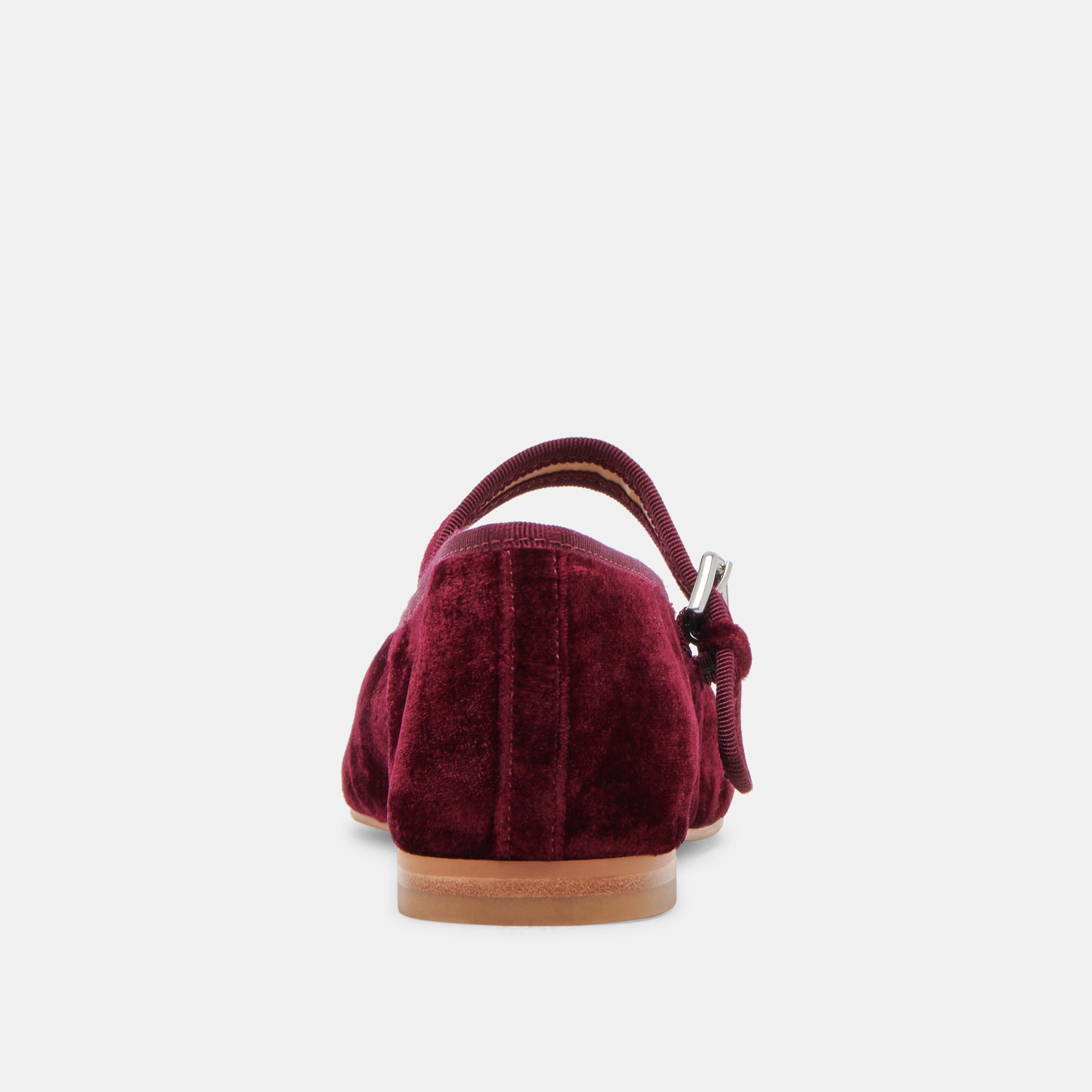 ROSLYN BALLET FLATS WINE VELVET - Image 8