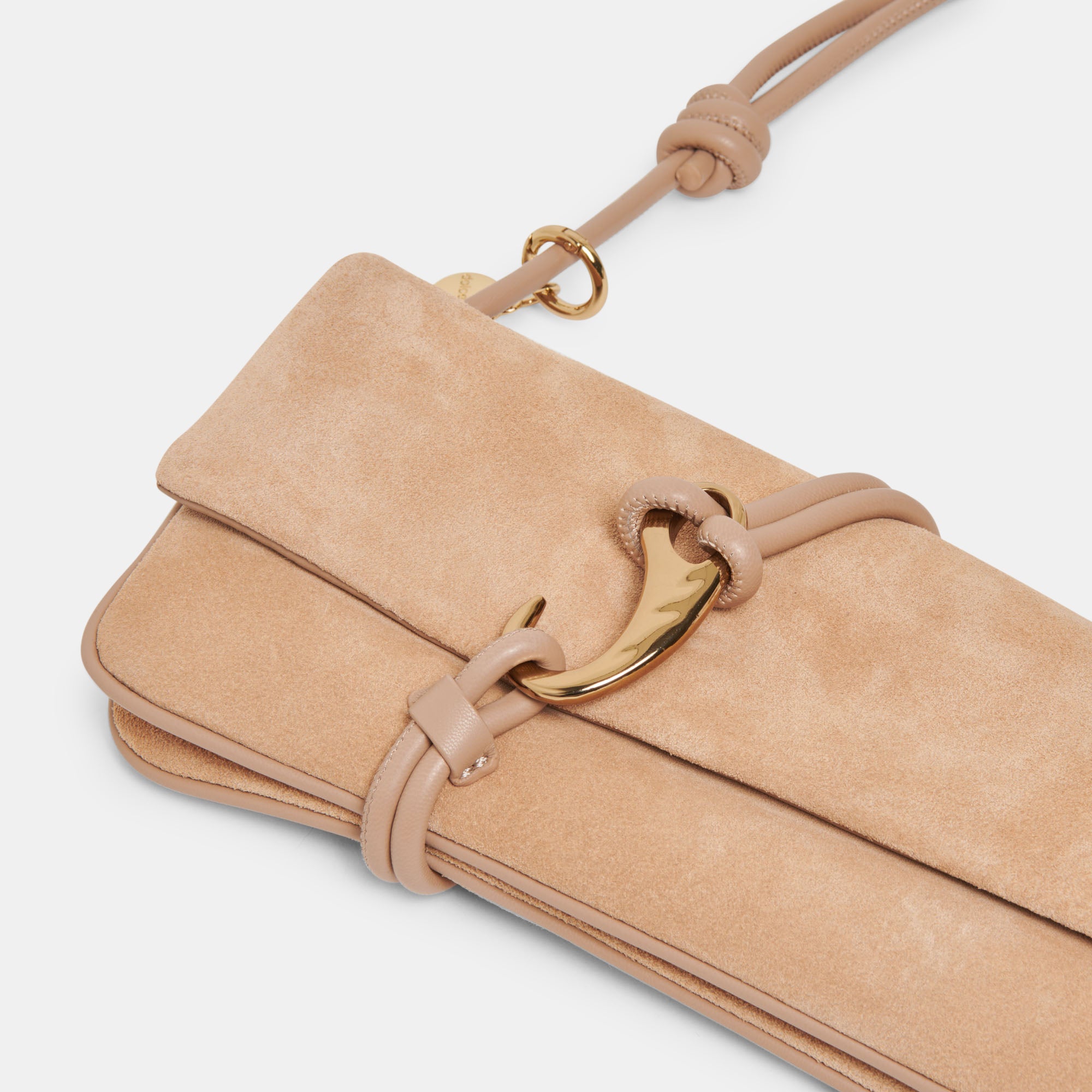 ALICE SHOULDER BAG BEIGE SUEDE - Image 5