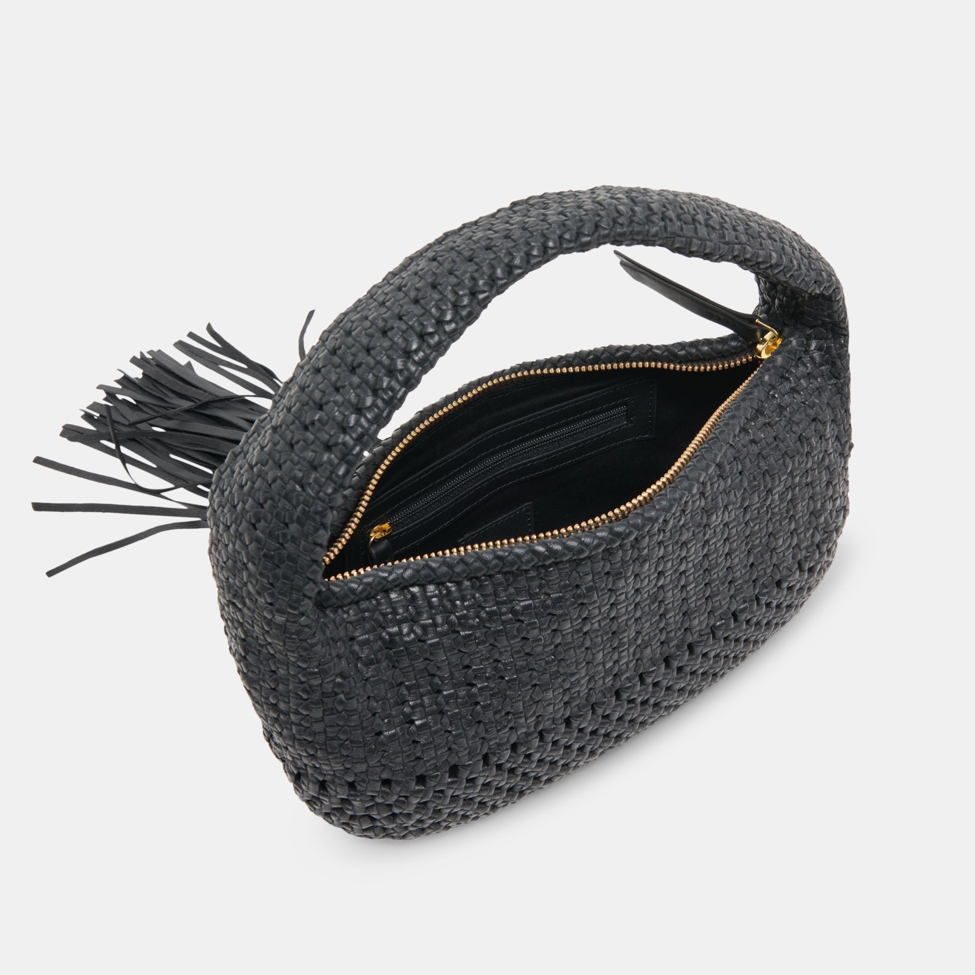 ZENIA HANDBAG BLACK LEATHER - Image 9