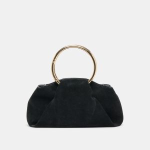 CHANNING HANDBAG BLACK SUEDE