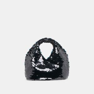 DAHLIA SEQUIN HANDBAG BLACK SEQUIN