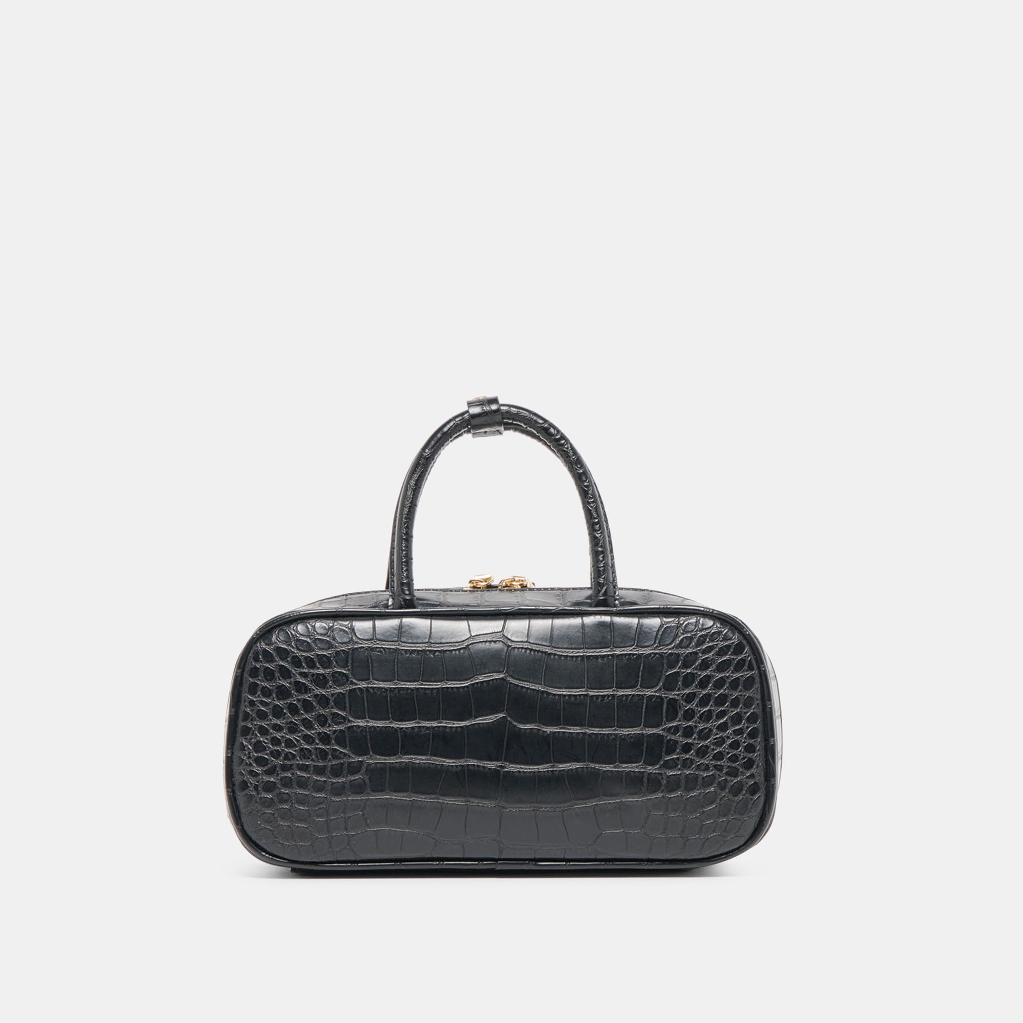 FLYN HANDBAG BLACK CROCO STELLA - Image 5