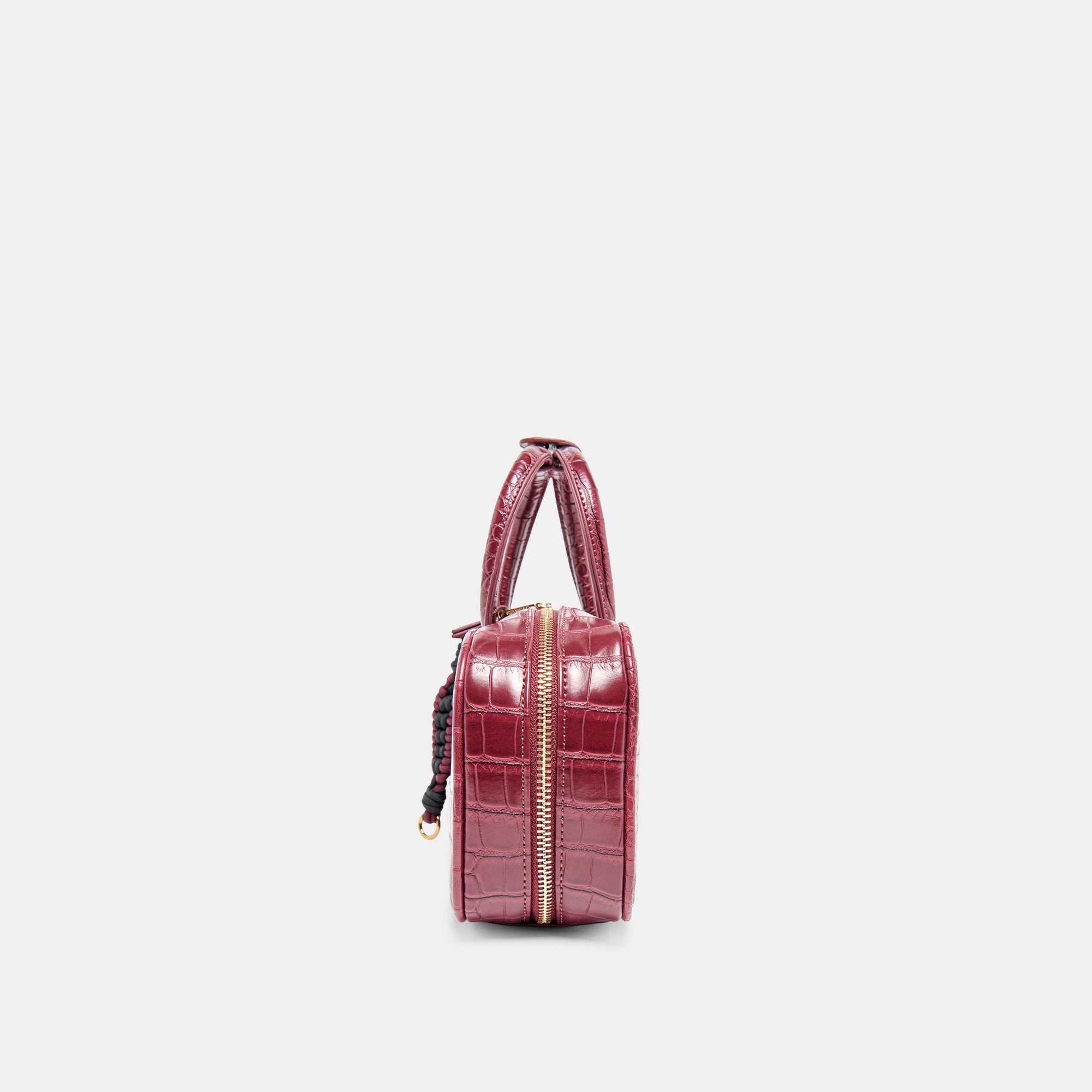 FLYN HANDBAG BURGUNDY CROCO STELLA - Image 10