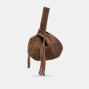 ZURY HANDBAG ESPRESSO SUEDE