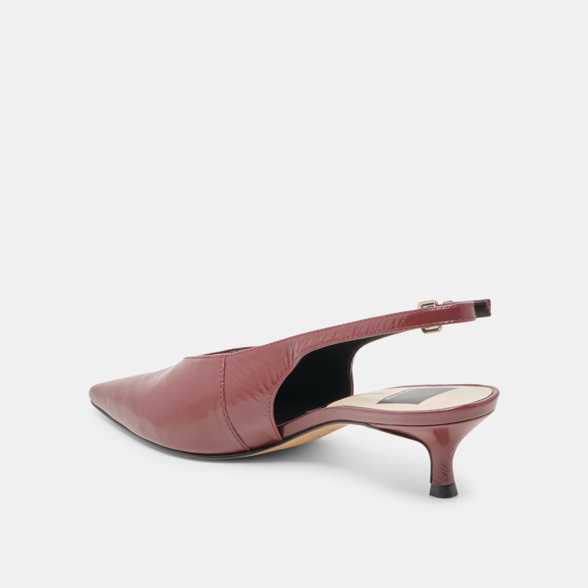 ALENNA HEELS OXBLOOD CRINKLE PATENT - Image 7