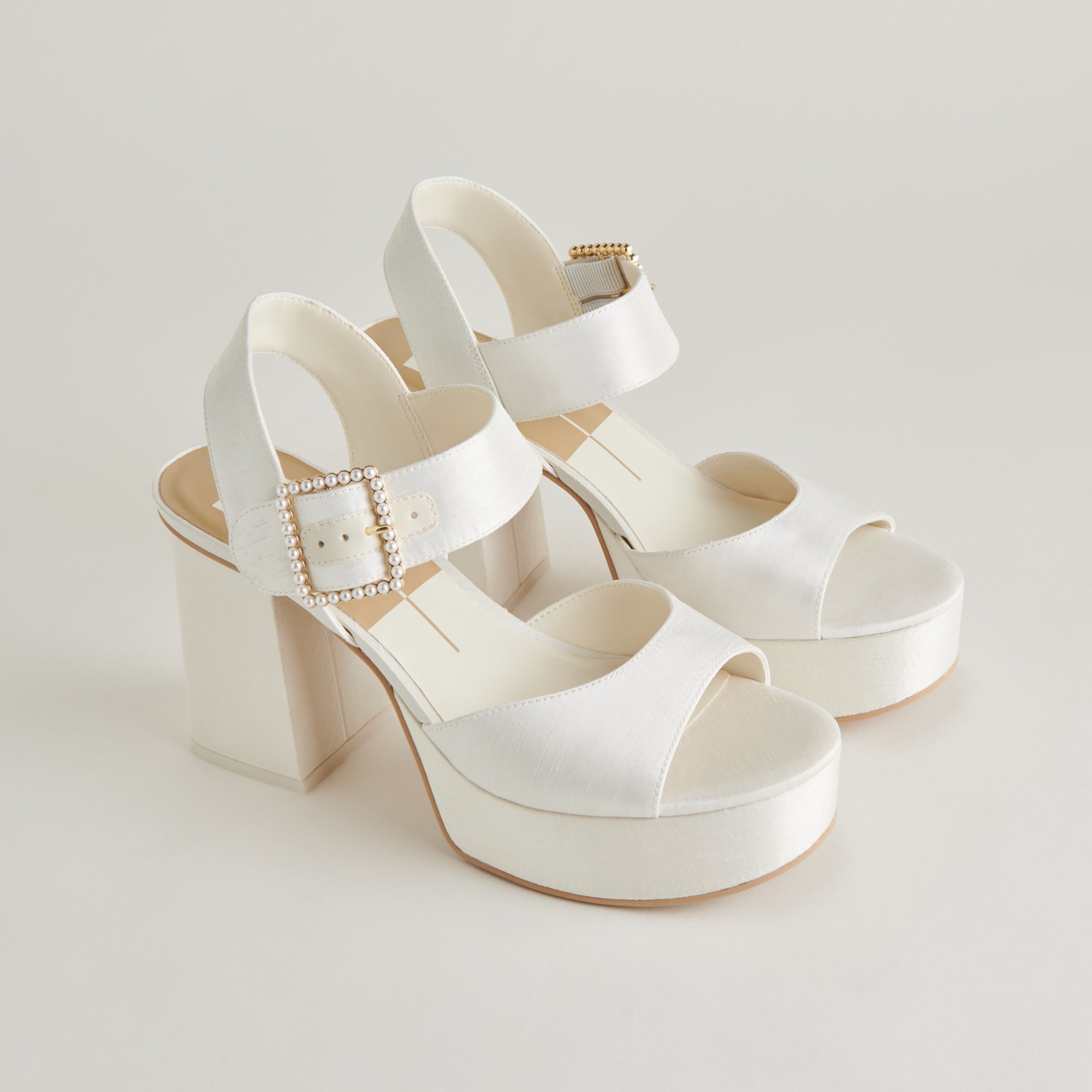 BOBBY PEARL HEELS WHITE PEARLS - Image 2