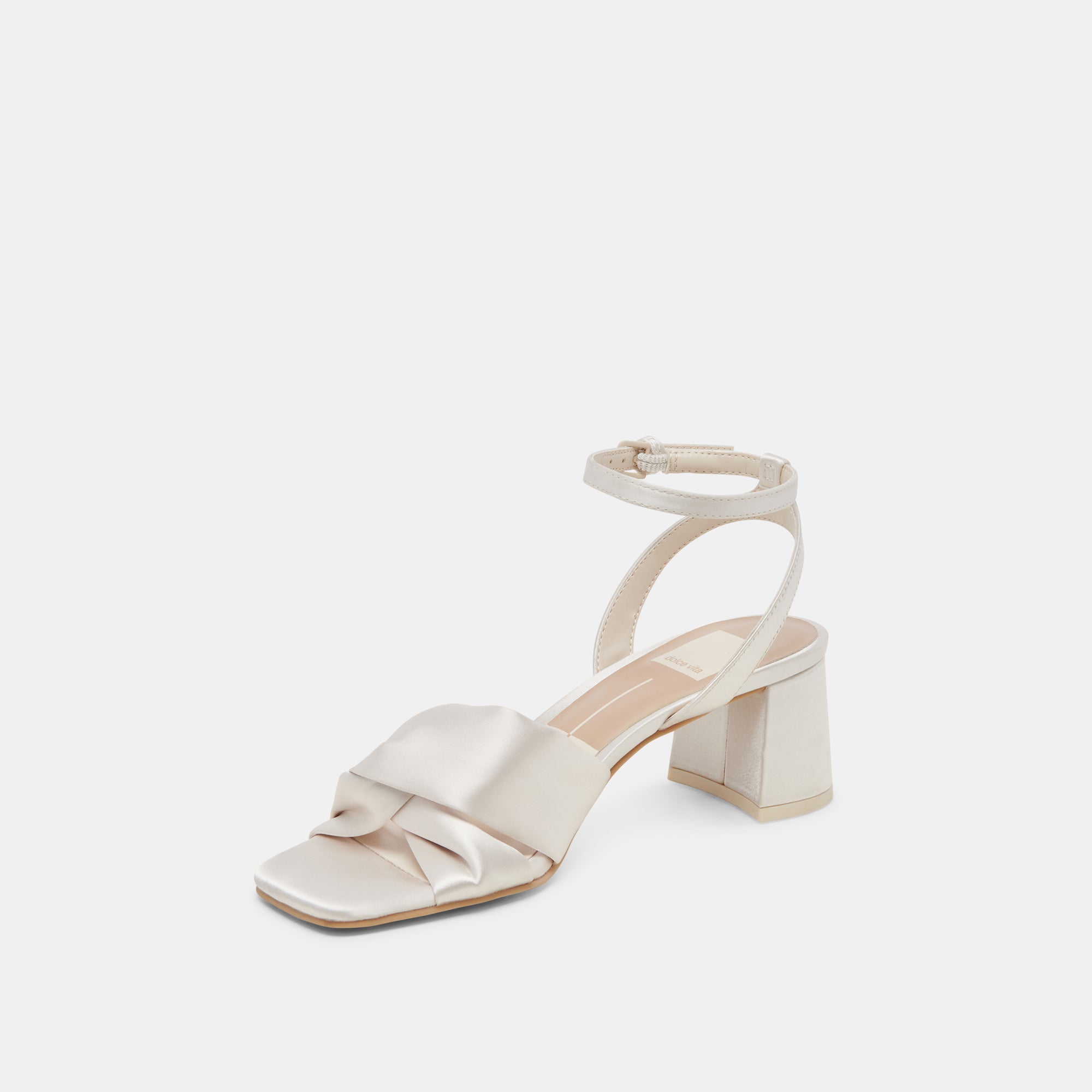 BRENNA HEELS IVORY SATIN - Image 7