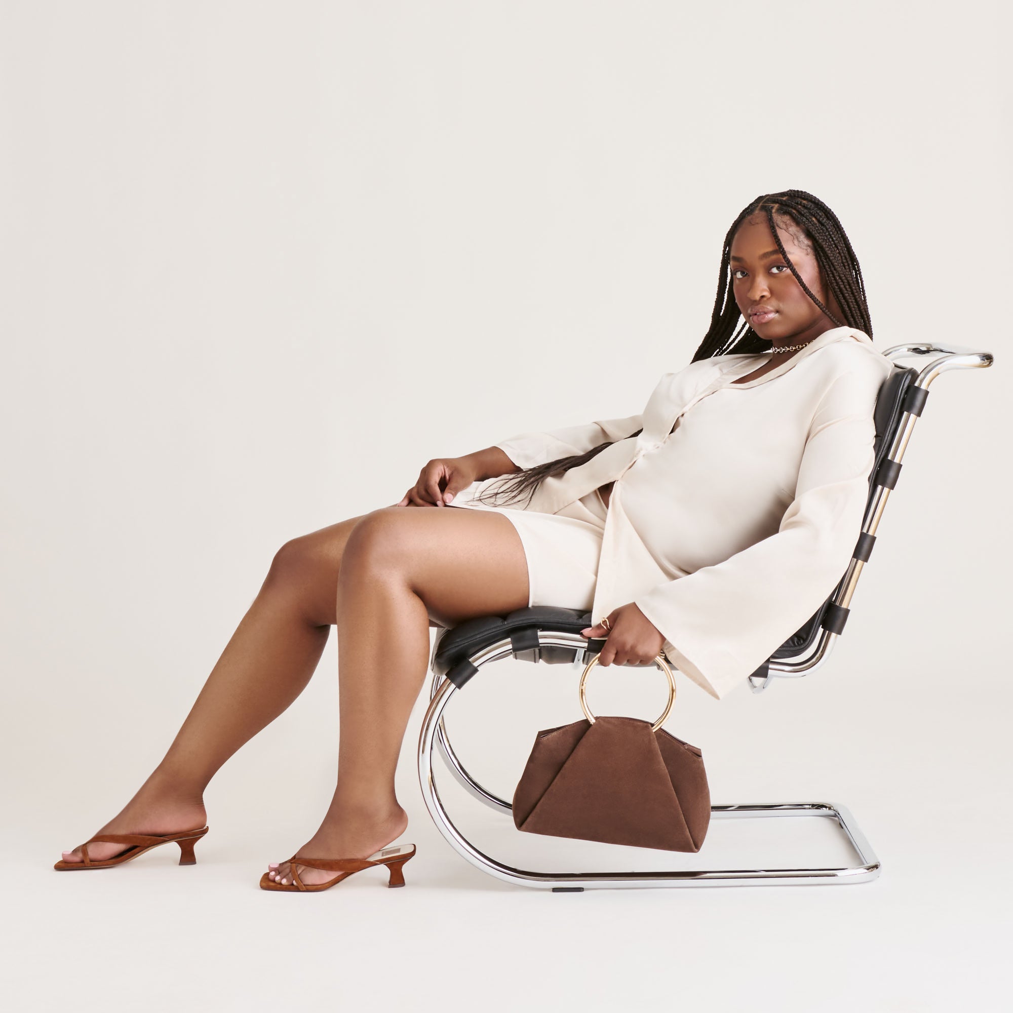 BREVEL HEELS DK BROWN SUEDE - Image 4