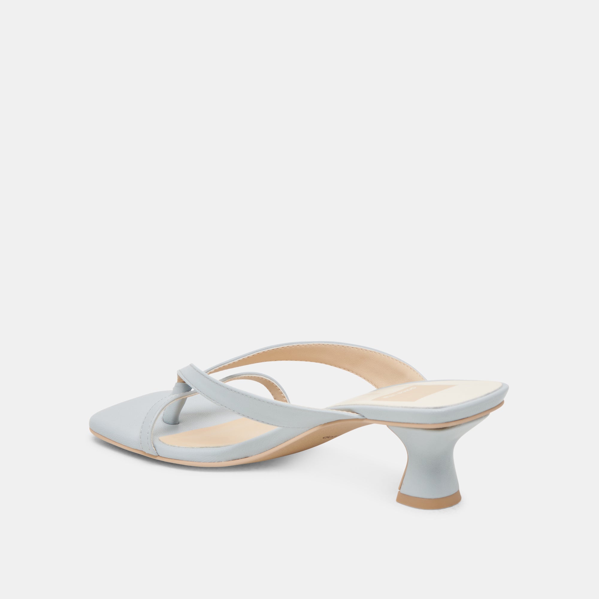 BREVEL WIDE HEELS LIGHT BLUE LEATHER - Image 5