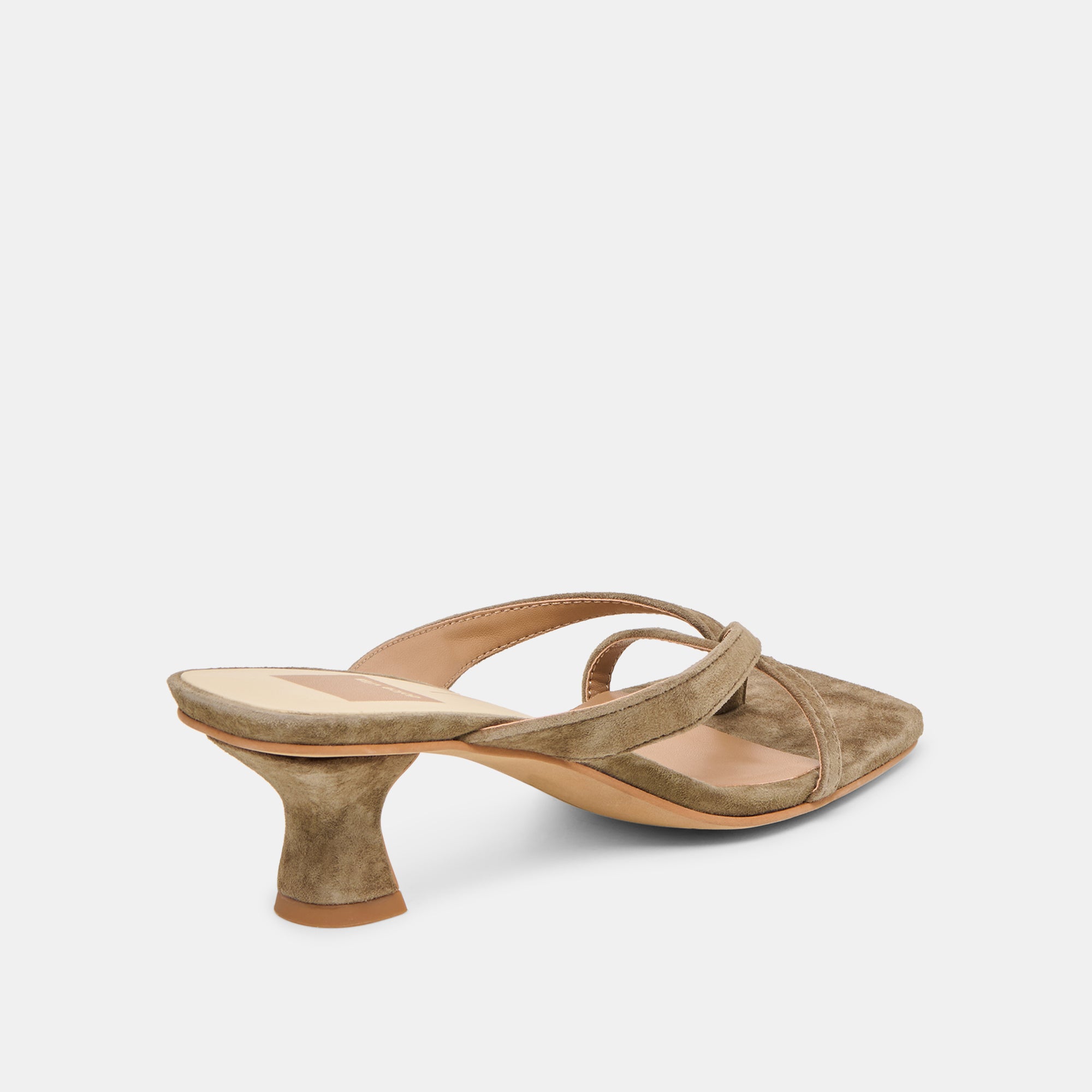 BREVEL HEELS OLIVE SUEDE - Image 3