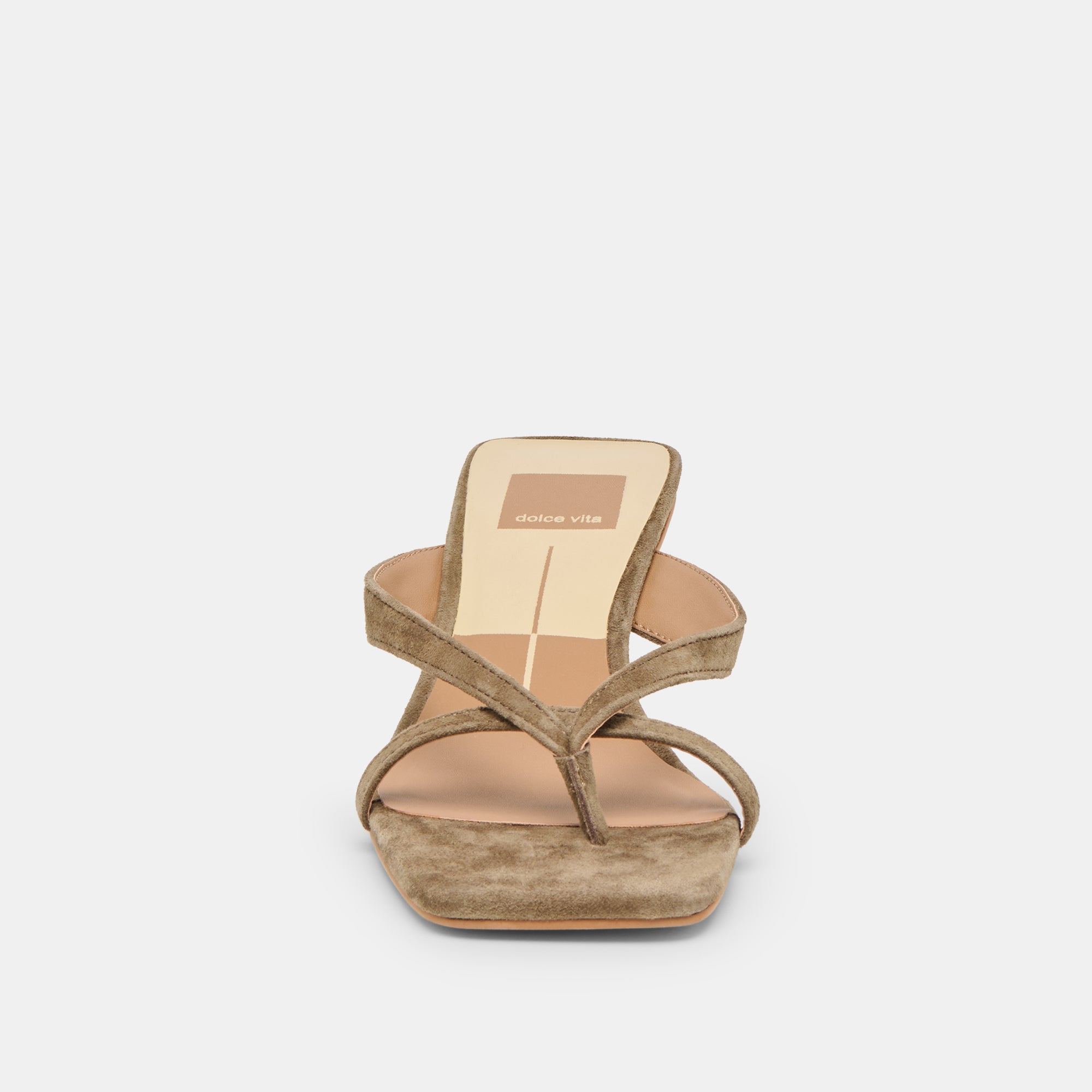 BREVEL HEELS OLIVE SUEDE - Image 6