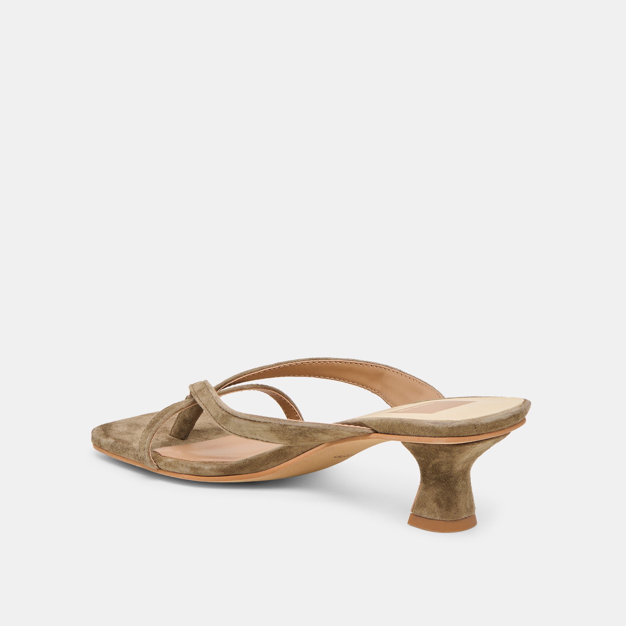 BREVEL HEELS OLIVE SUEDE - Image 5