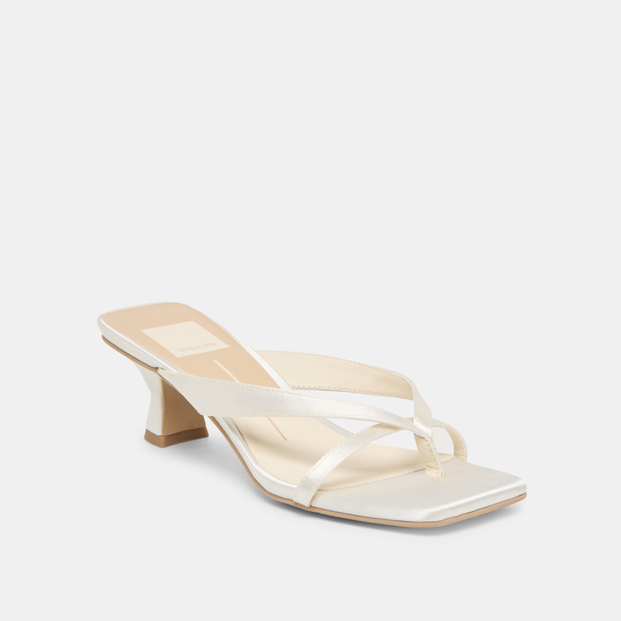 BREVEL HEELS TRUE WHITE SATIN - Image 2