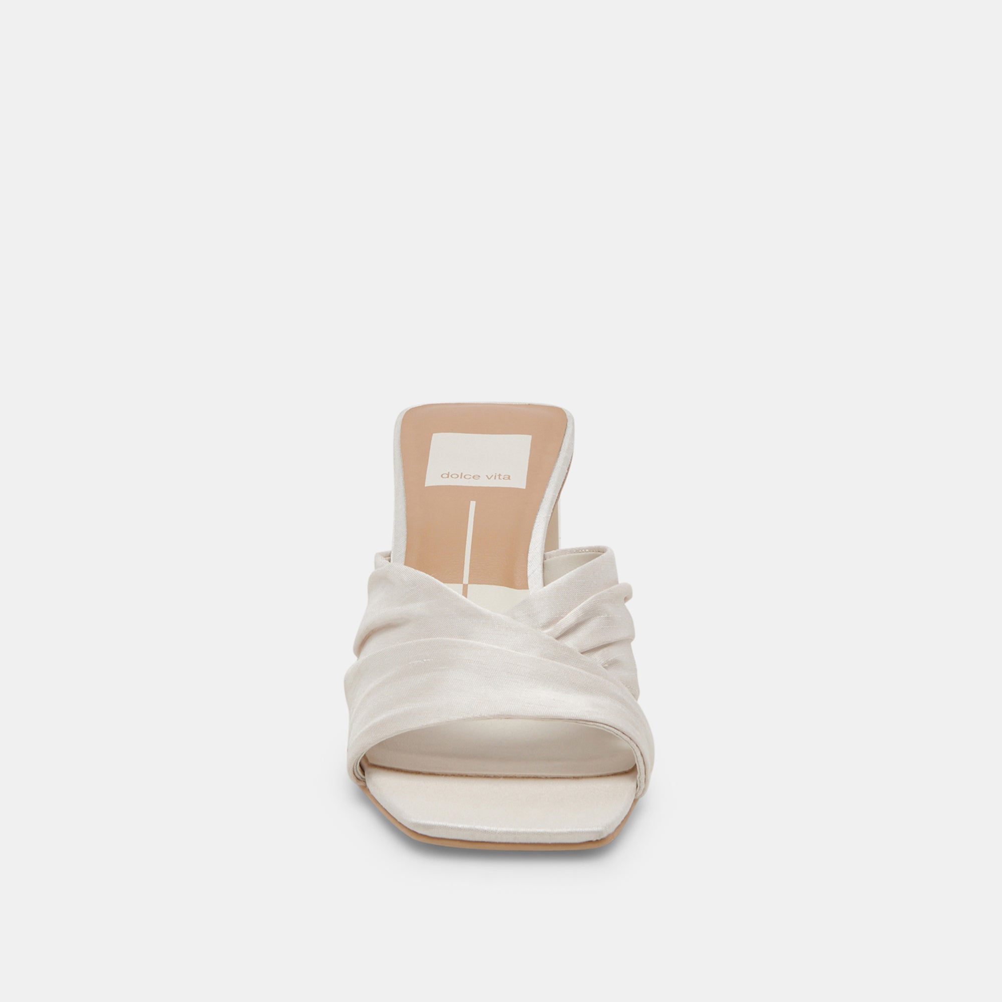 CARLAN HEELS OFF WHITE SILK - Image 12