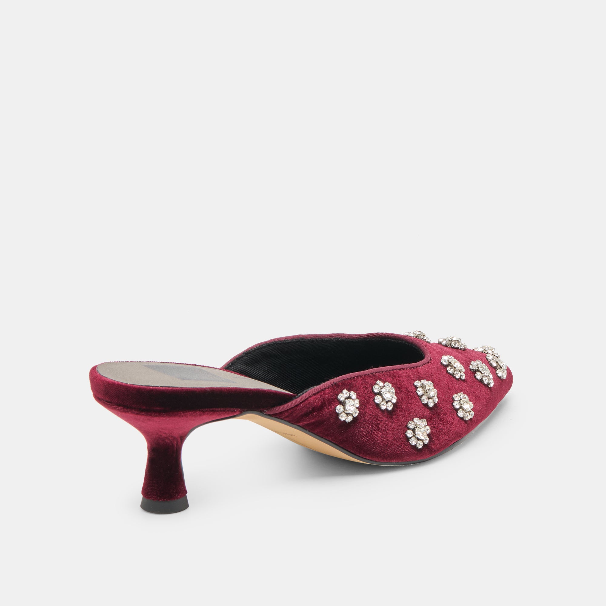CLARA HEELS BORDEAUX VELVET - Image 5