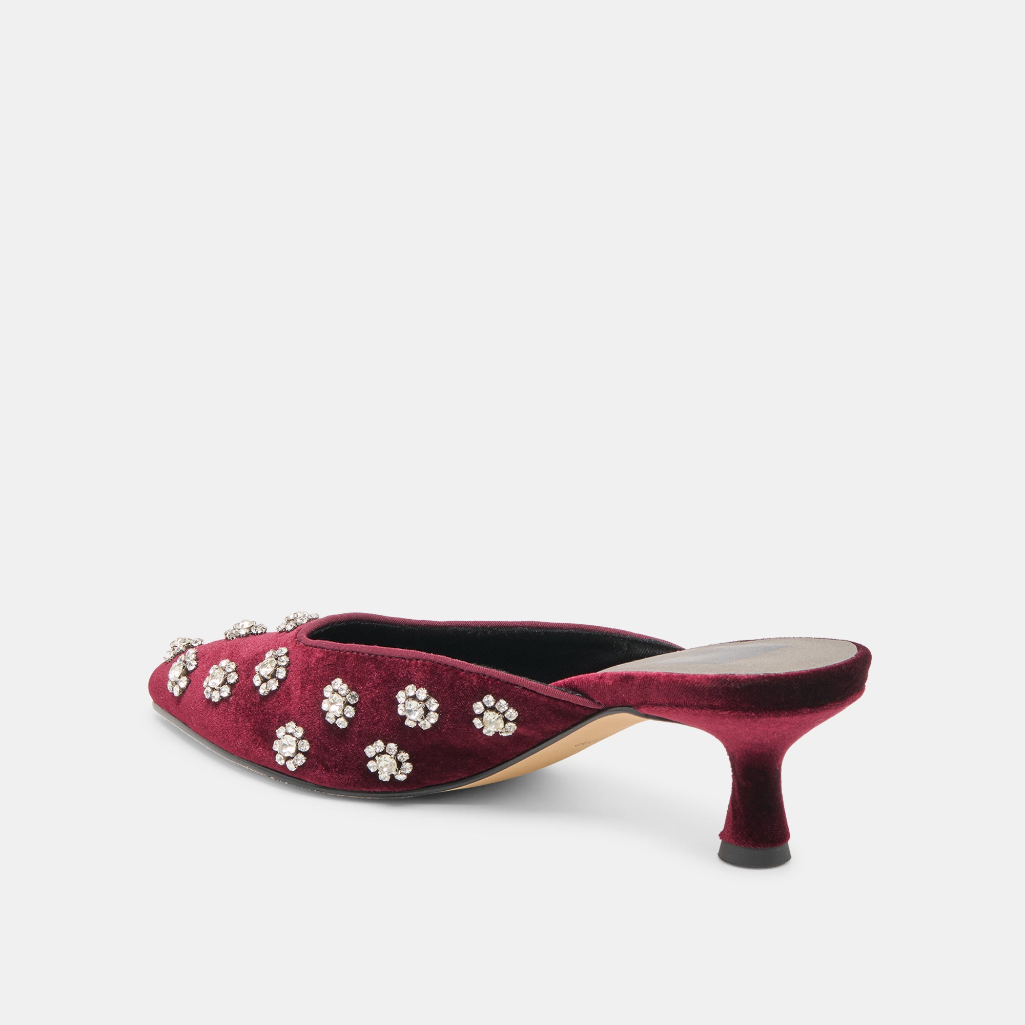 CLARA HEELS BORDEAUX VELVET - Image 7