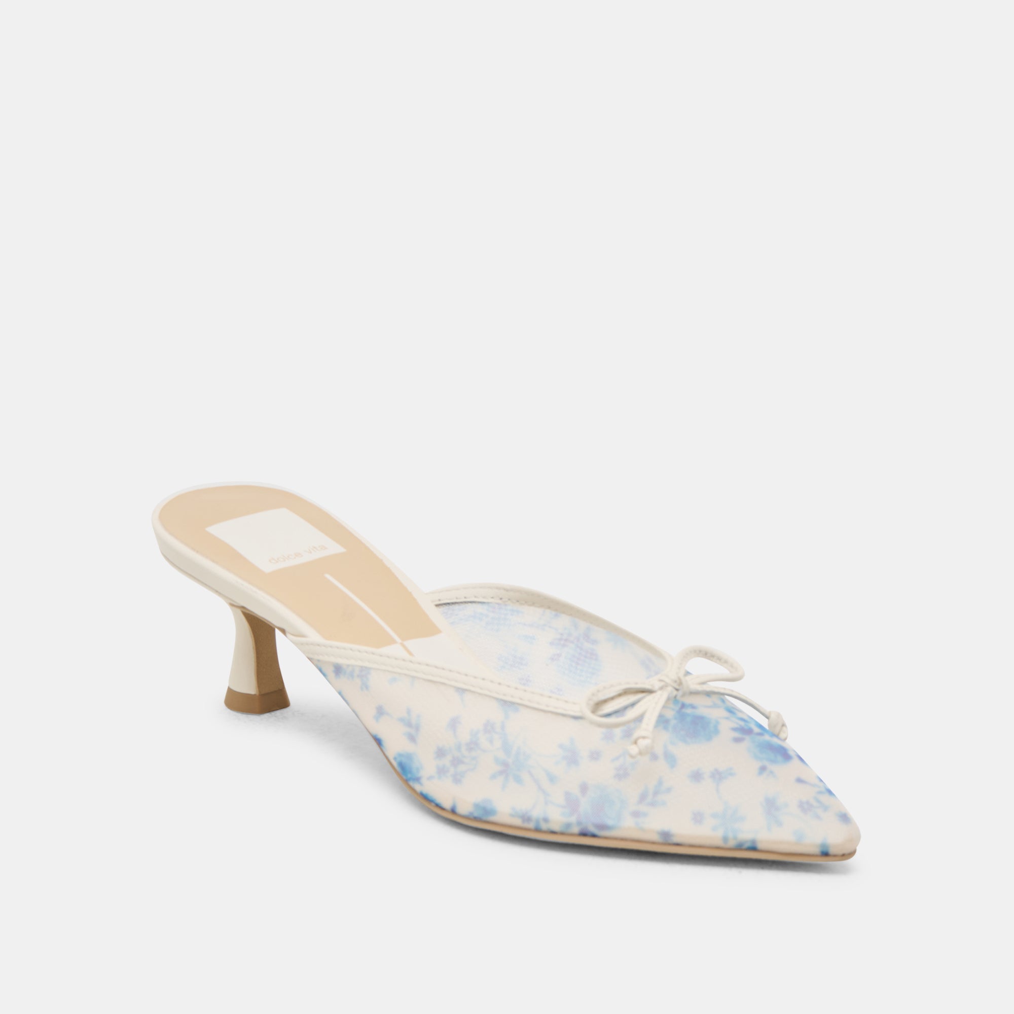 CLEO HEELS BLUE FLORAL MESH - Image 3