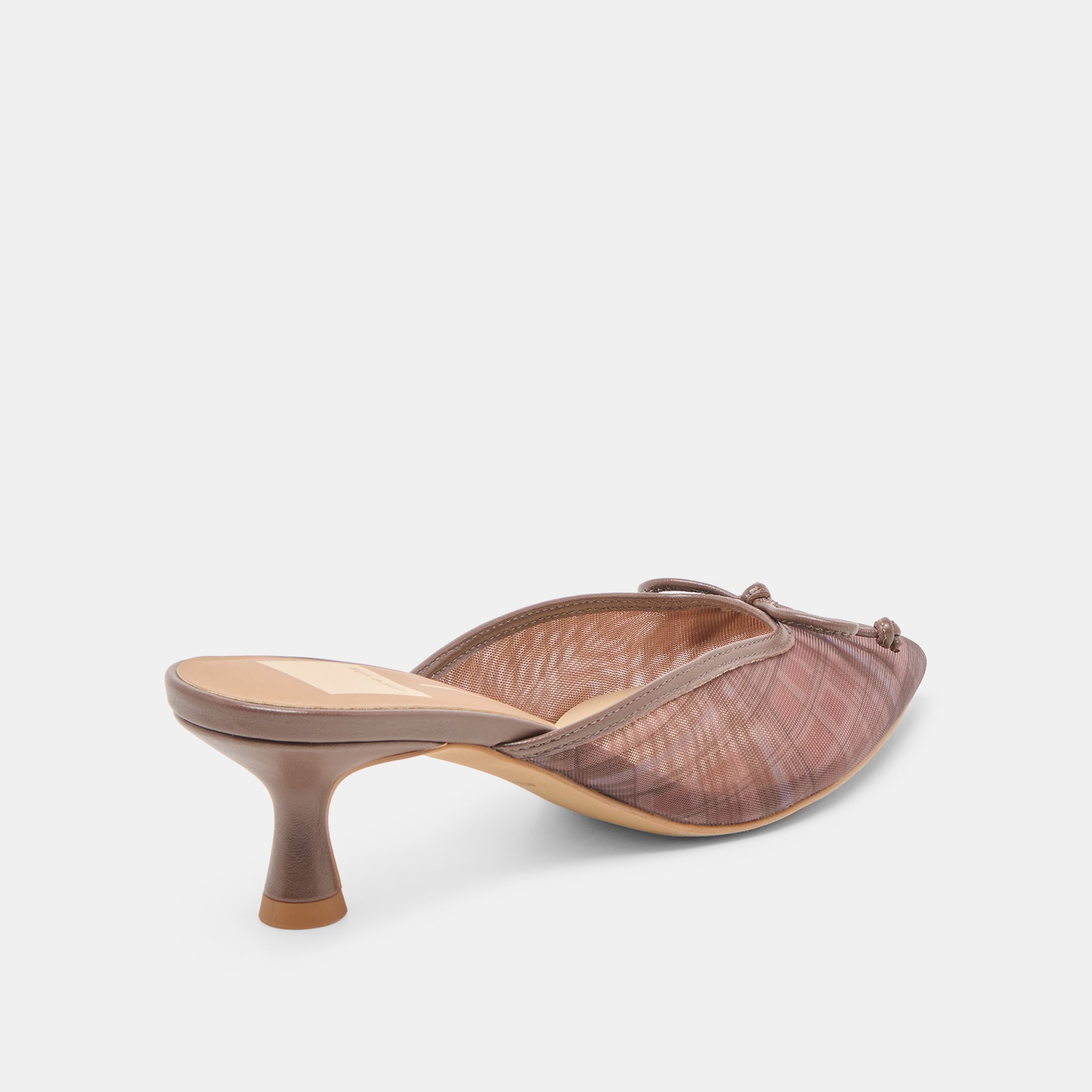 CLEO HEELS COGNAC PLAID MESH - Image 3