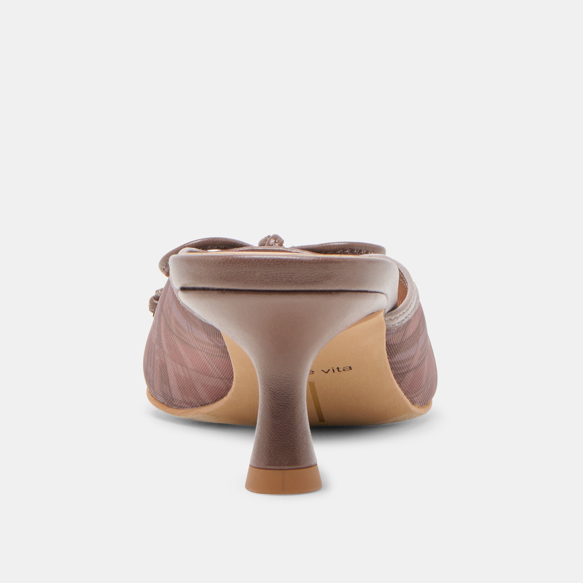 CLEO HEELS COGNAC PLAID MESH - Image 7