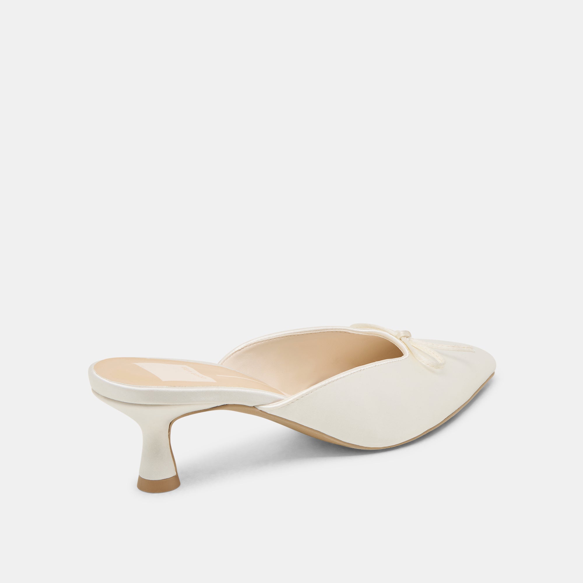 CLEO HEELS OFF WHITE SATIN - Image 5