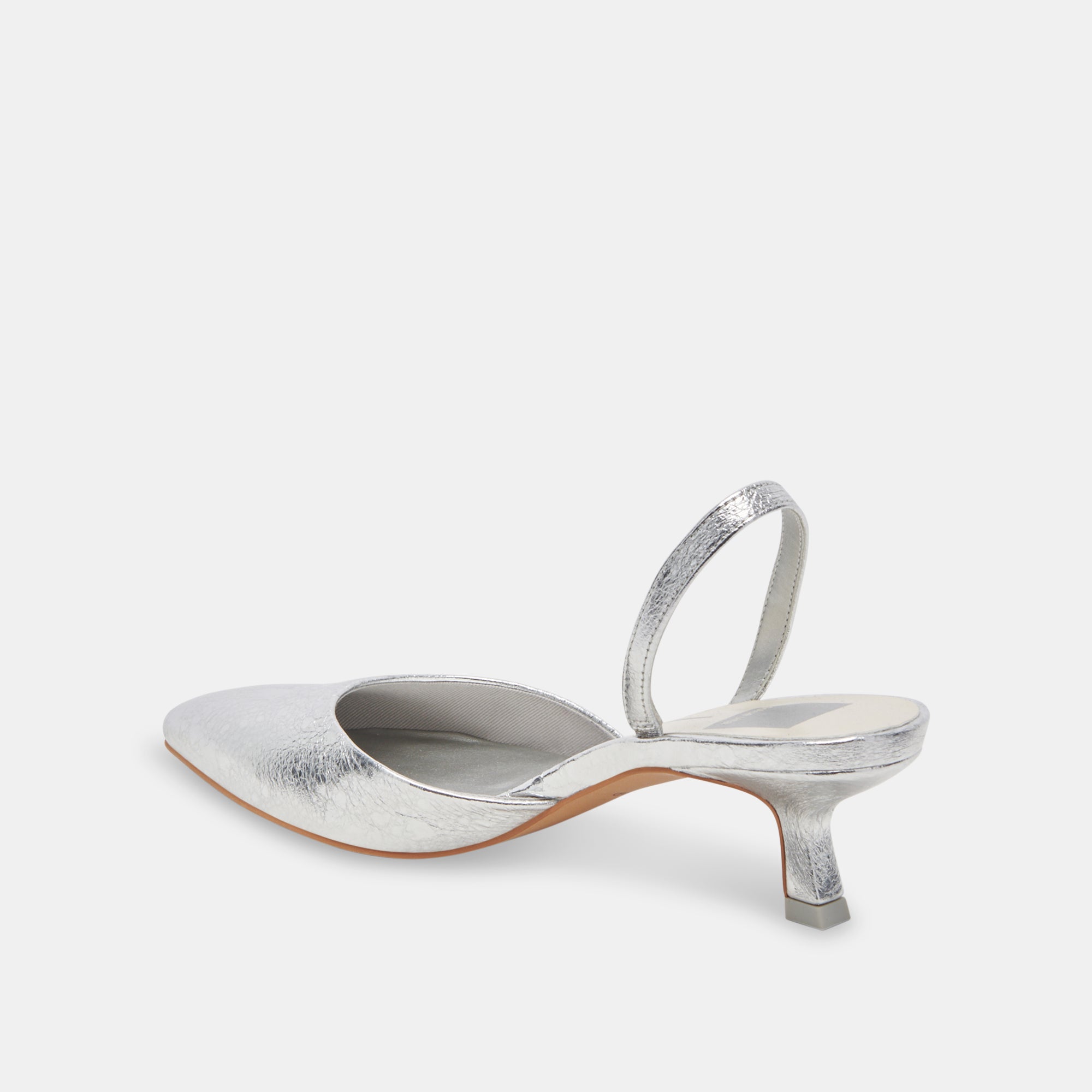 CORSA HEELS SILVER CRACKLED LEATHER - Image 5