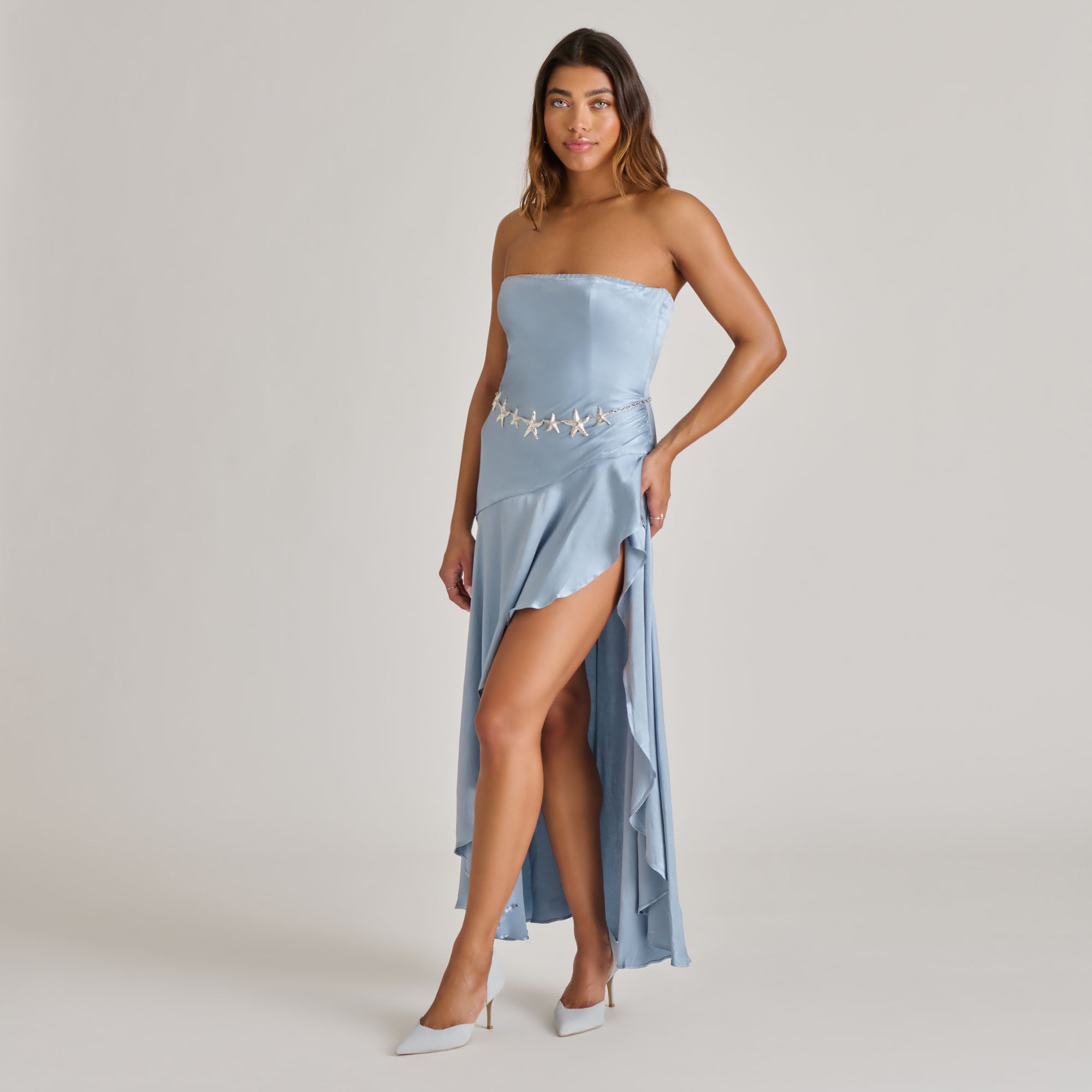 ELOY HEELS LIGHT BLUE SUEDE - Image 4