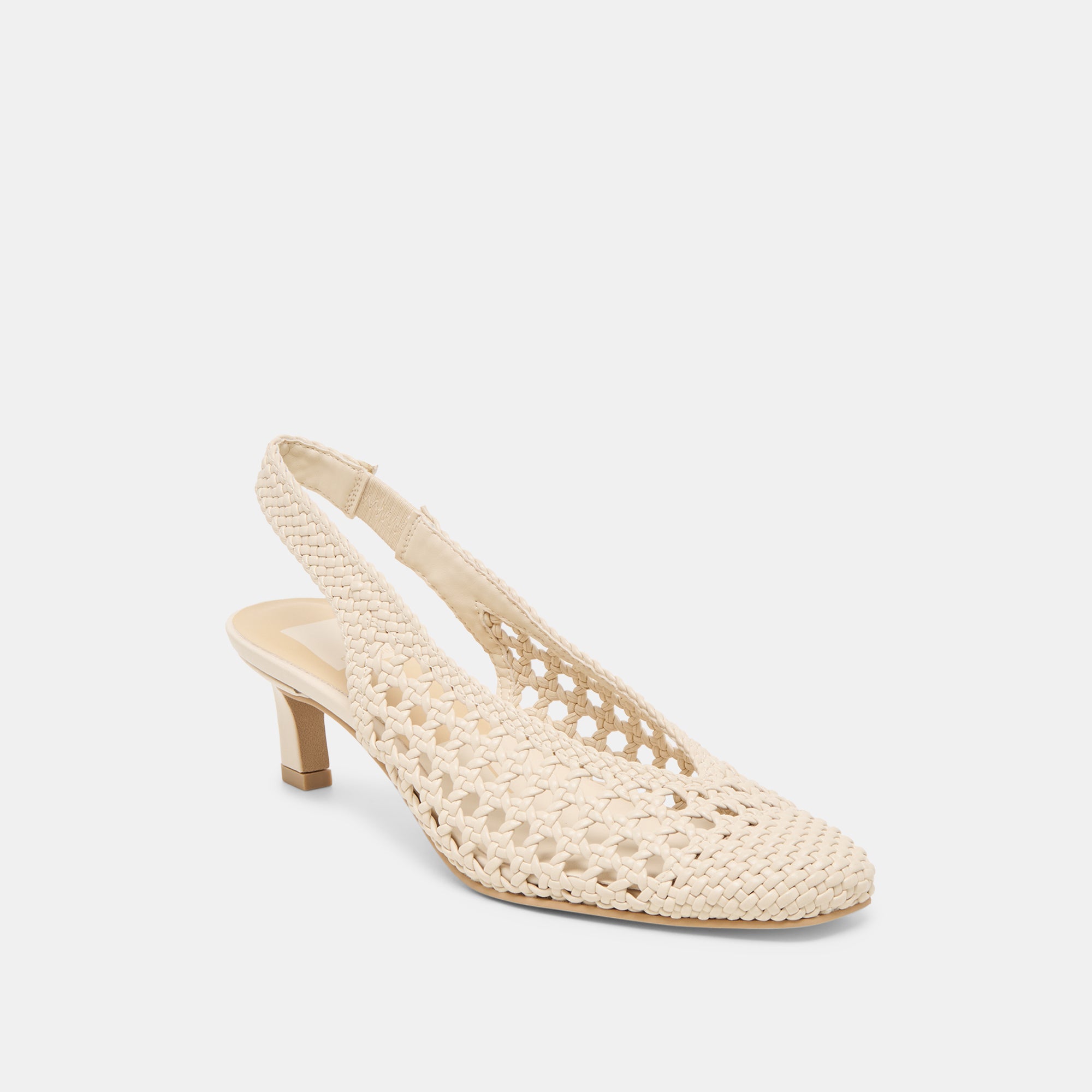 FAWNE HEELS CREME WOVEN STELLA - Image 2