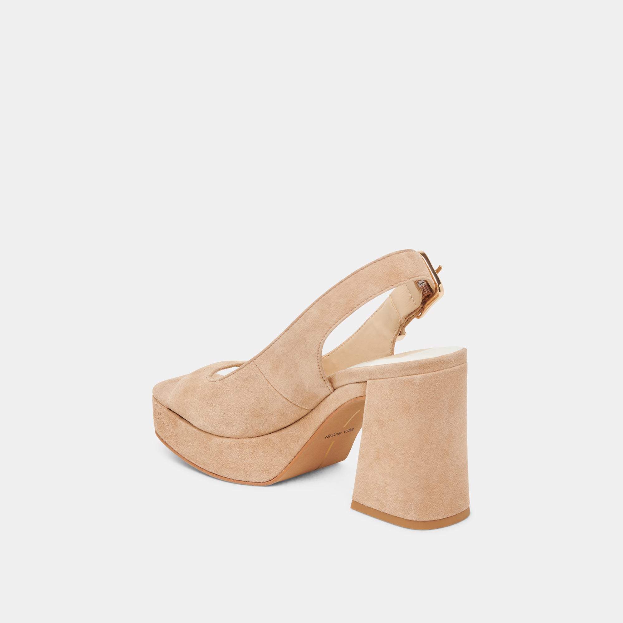 FLORES HEELS BAMBOO SUEDE - Image 5