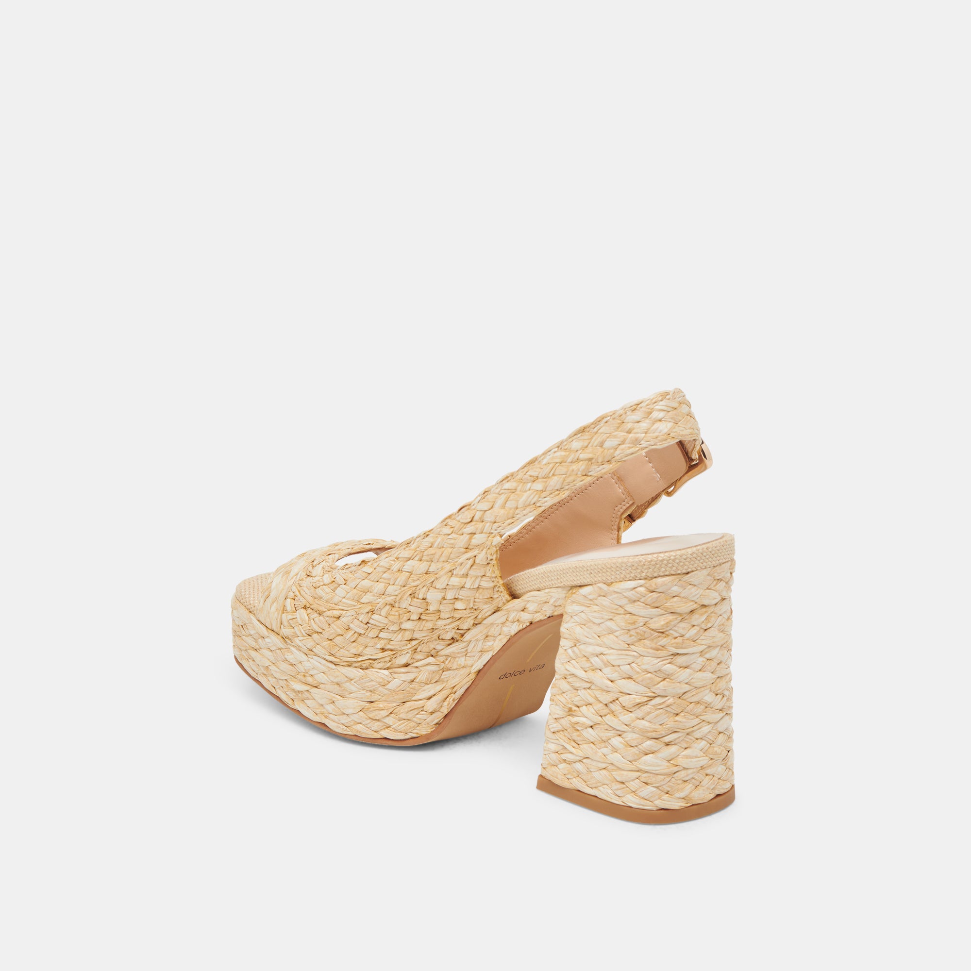 FLORES HEELS NATURAL RAFFIA - Image 7