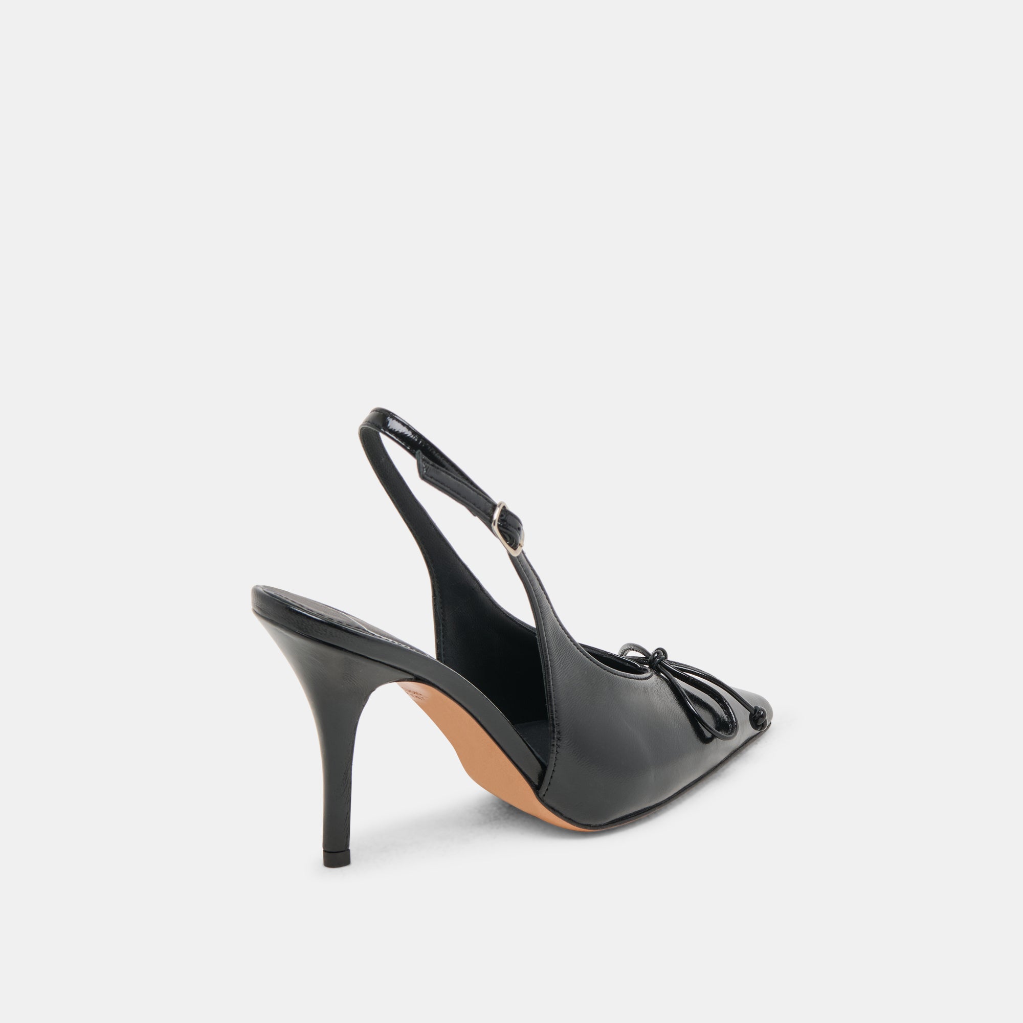 GEENA HEELS BLACK LEATHER - Image 3