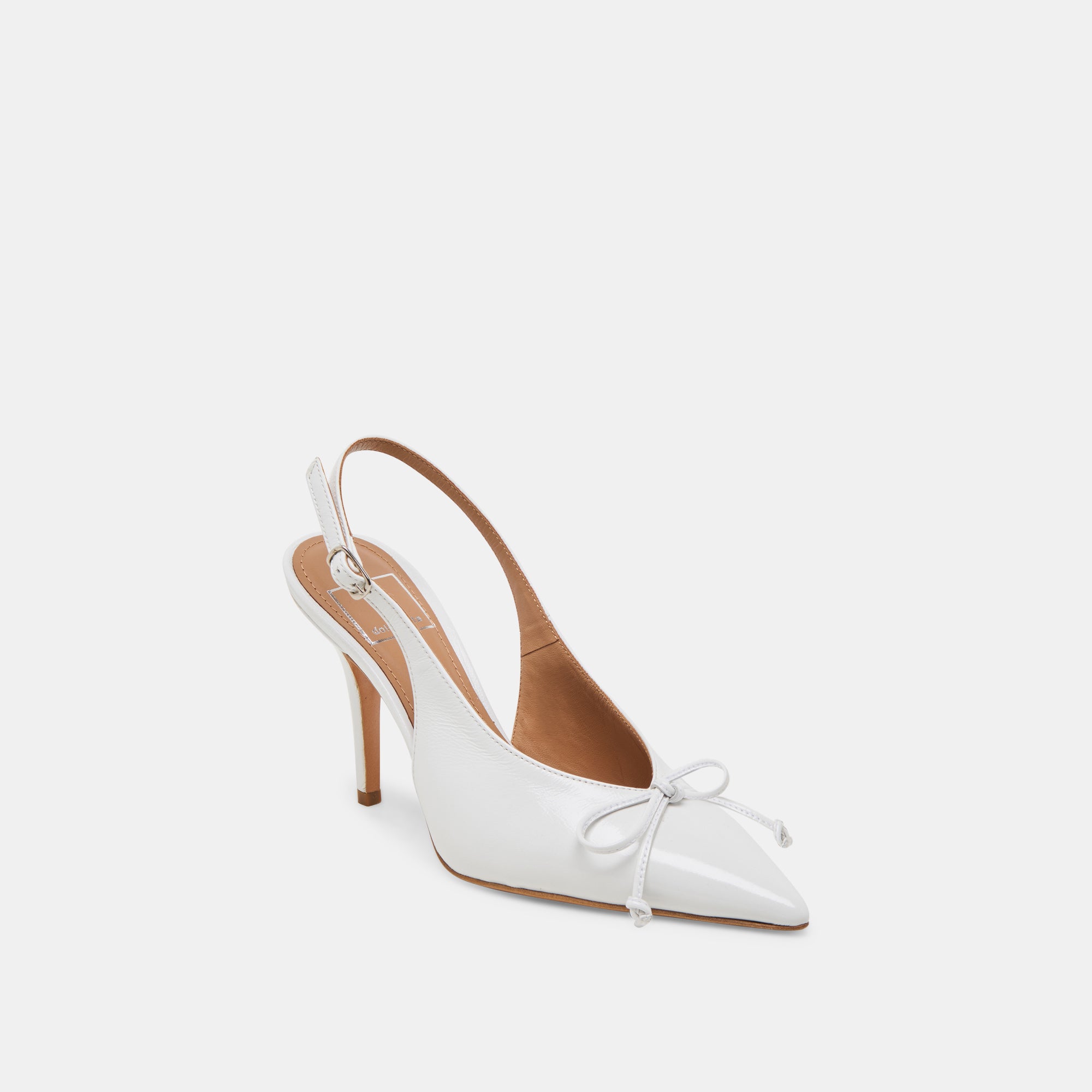 GEENA HEELS WHITE LEATHER - Image 2