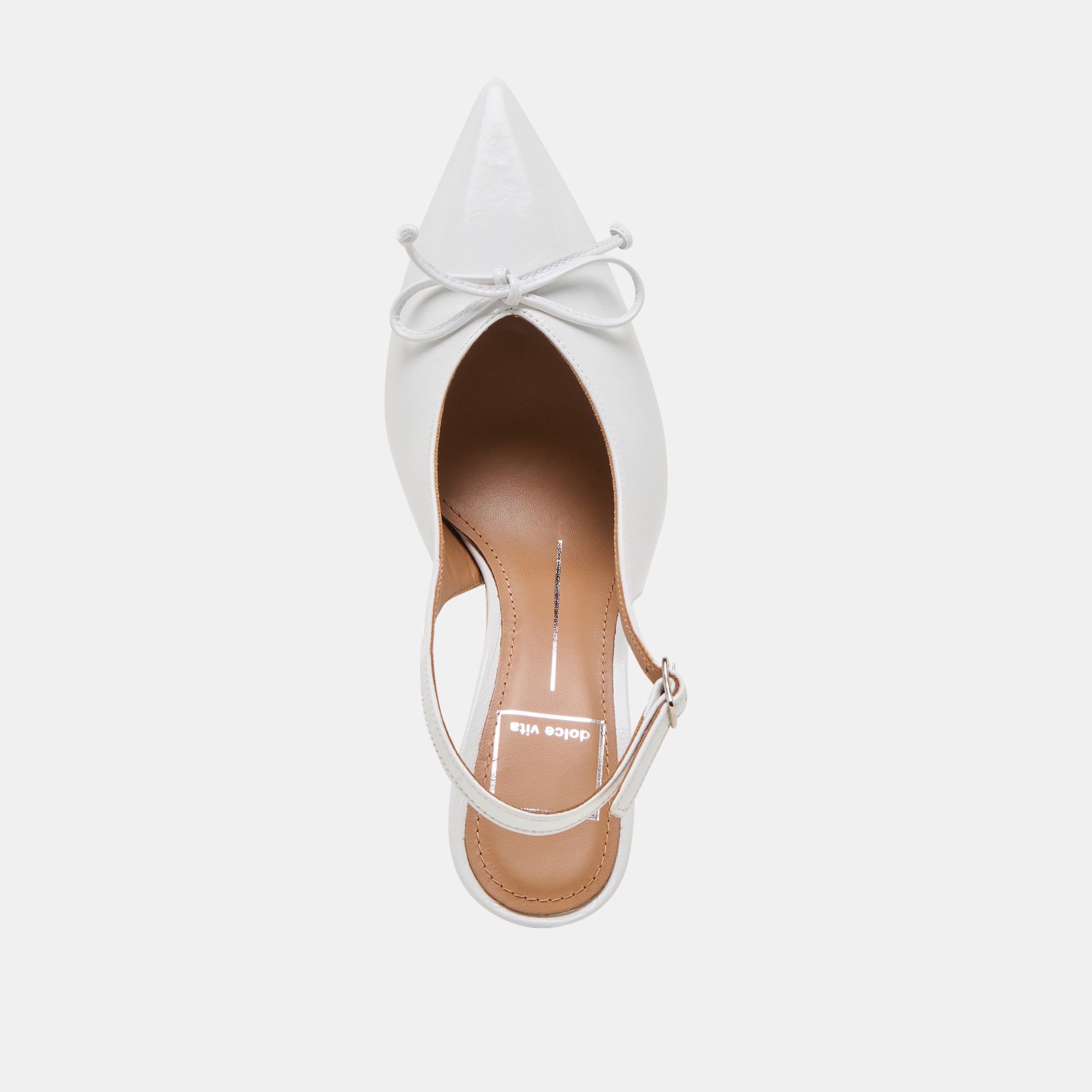 GEENA HEELS WHITE LEATHER - Image 8