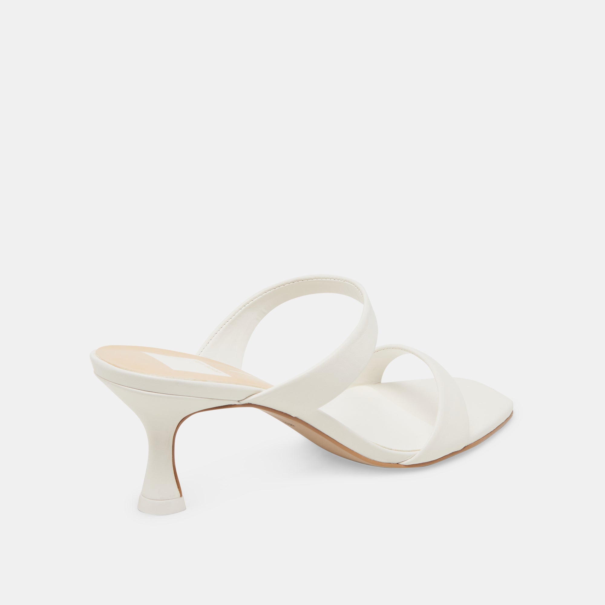 GENORA HEELS WHITE LEATHER - Image 3