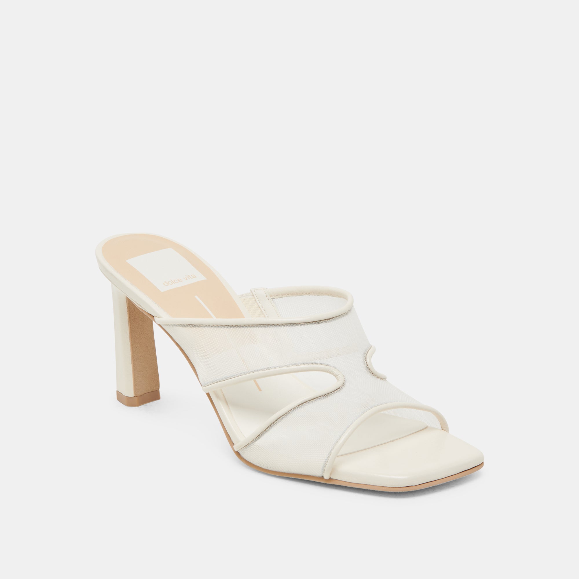 GITEL WIDE HEELS OFF WHITE MESH - Image 2