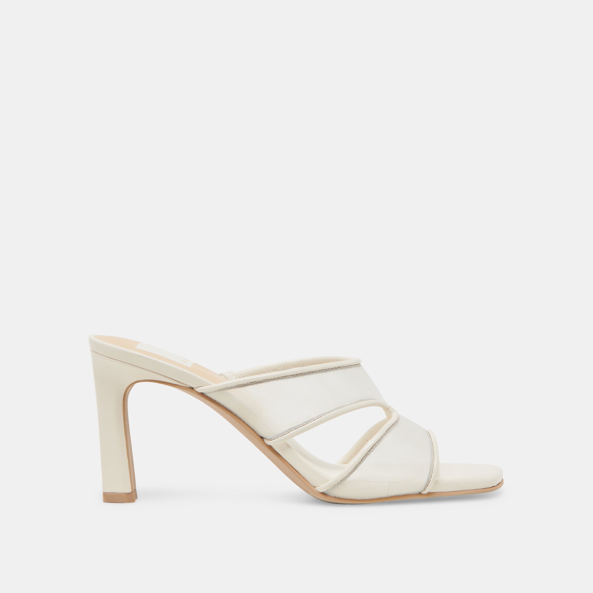 GITEL WIDE HEELS OFF WHITE MESH