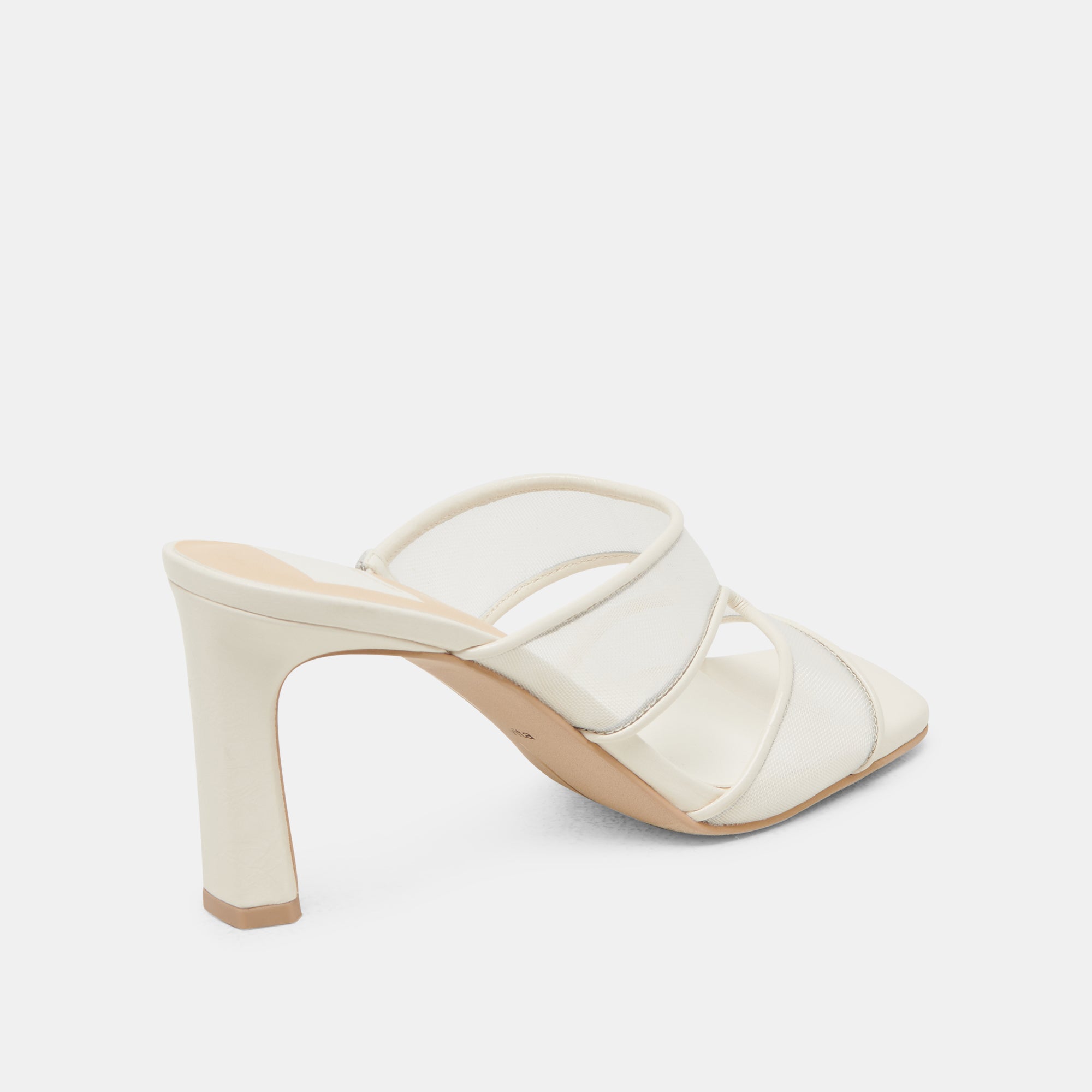 GITEL WIDE HEELS OFF WHITE MESH - Image 3