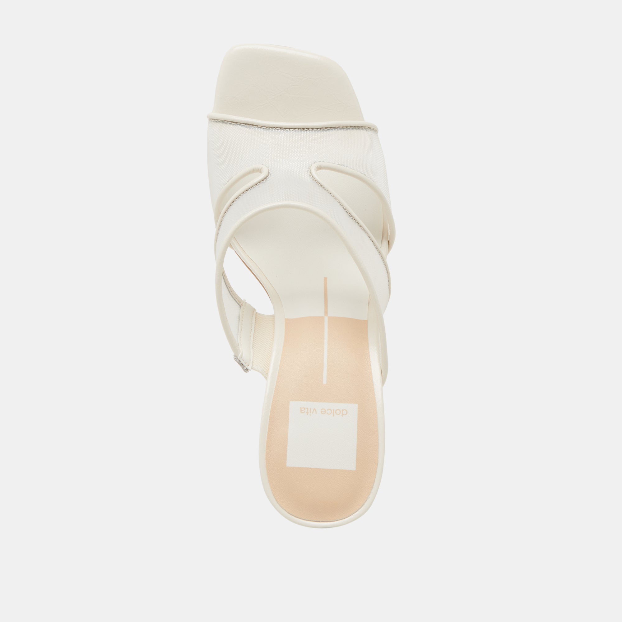 GITEL WIDE HEELS OFF WHITE MESH - Image 8
