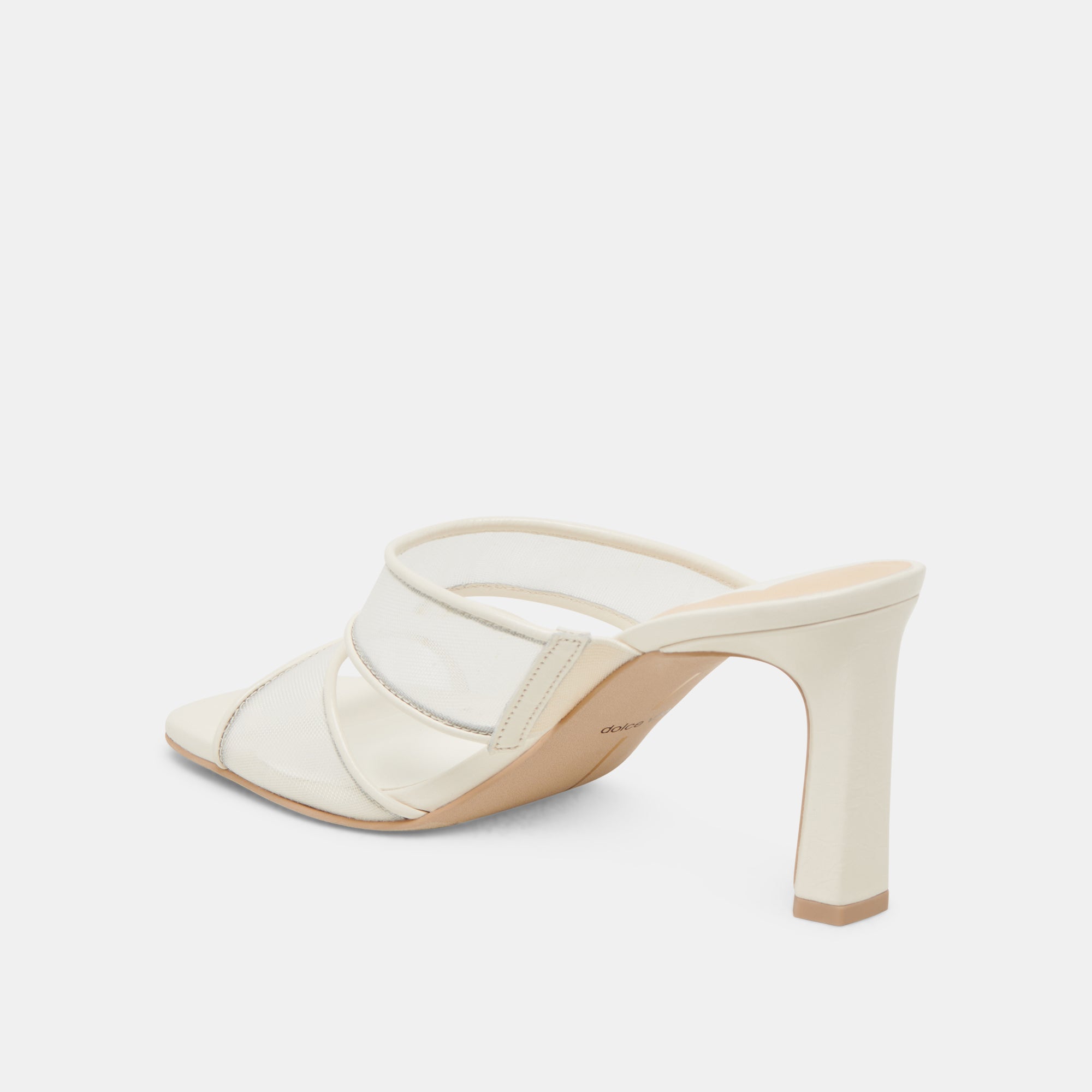 GITEL WIDE HEELS OFF WHITE MESH - Image 5
