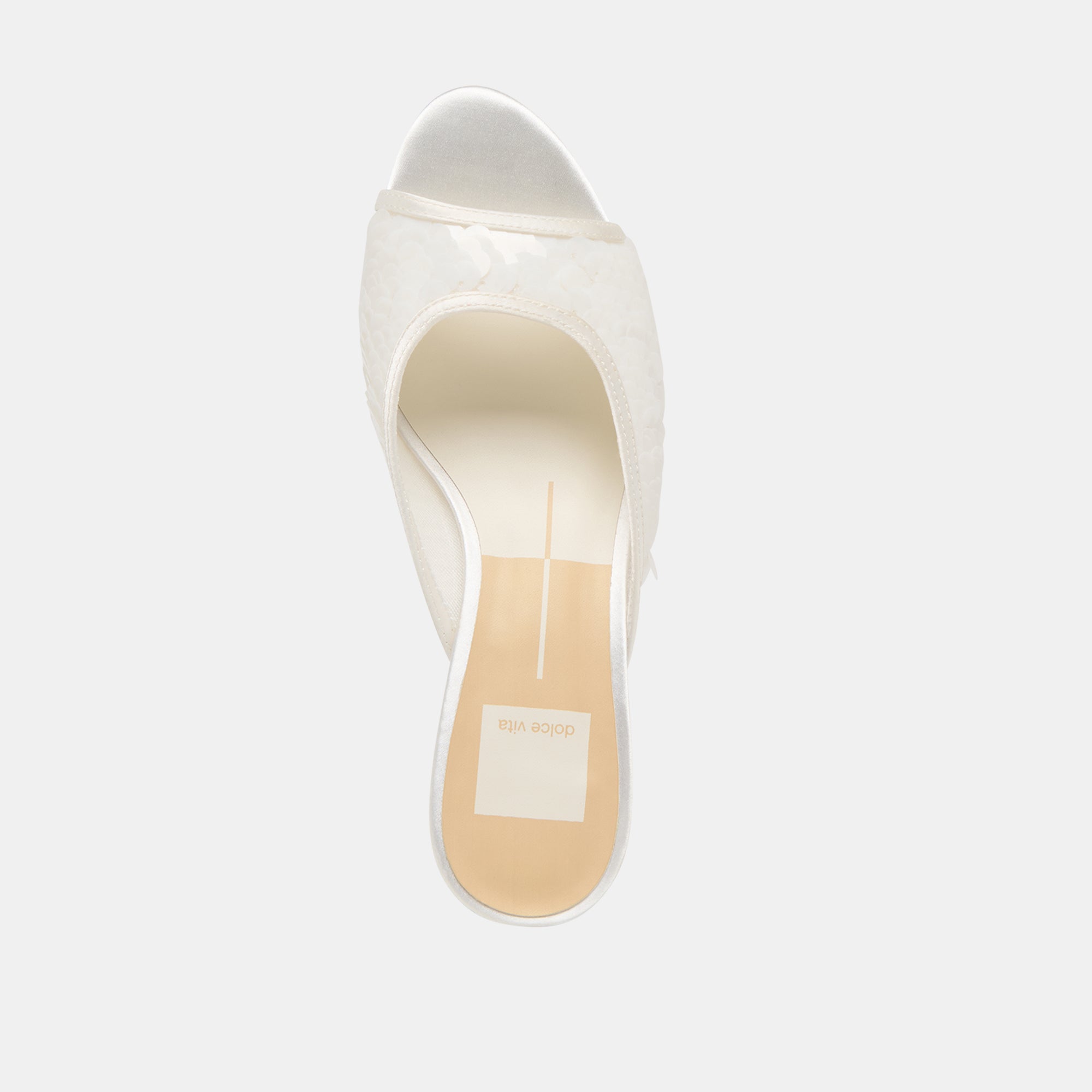 INGA HEELS OFF WHITE SEQUIN - Image 8
