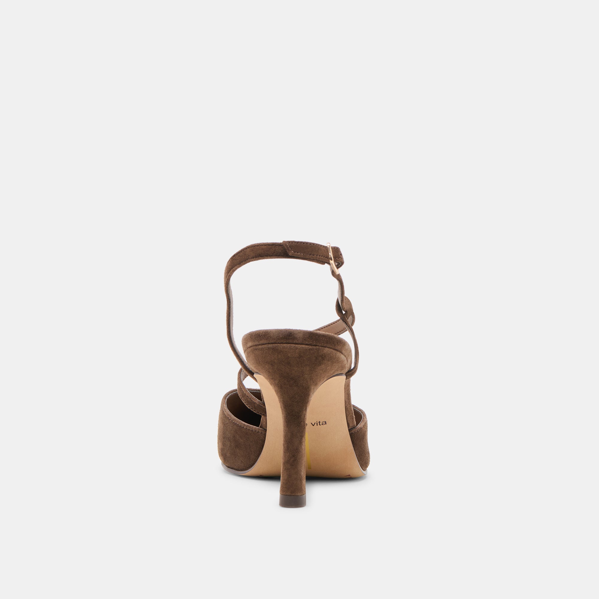 KAMRA HEELS DK BROWN SUEDE - Image 14