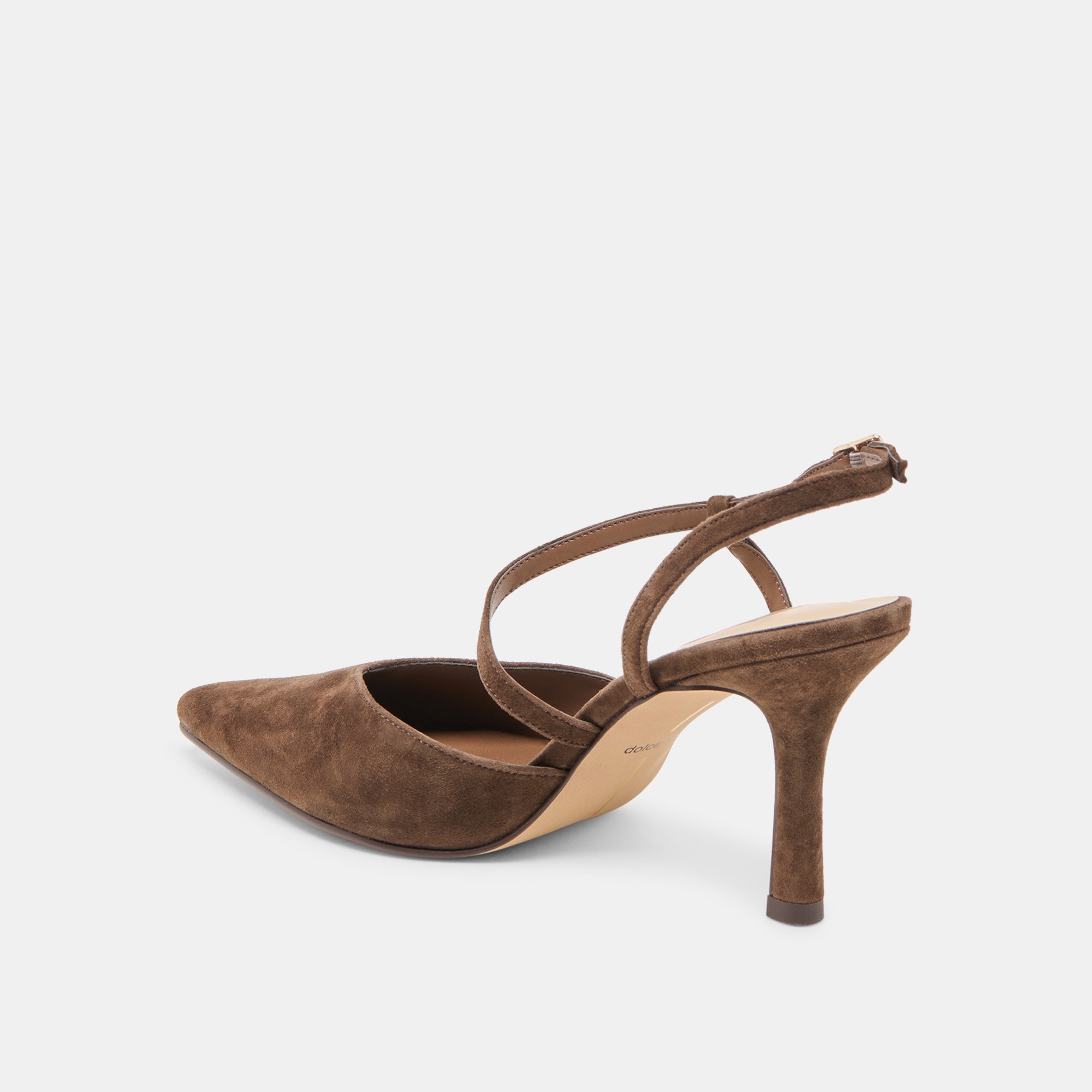 KAMRA HEELS DK BROWN SUEDE - Image 10