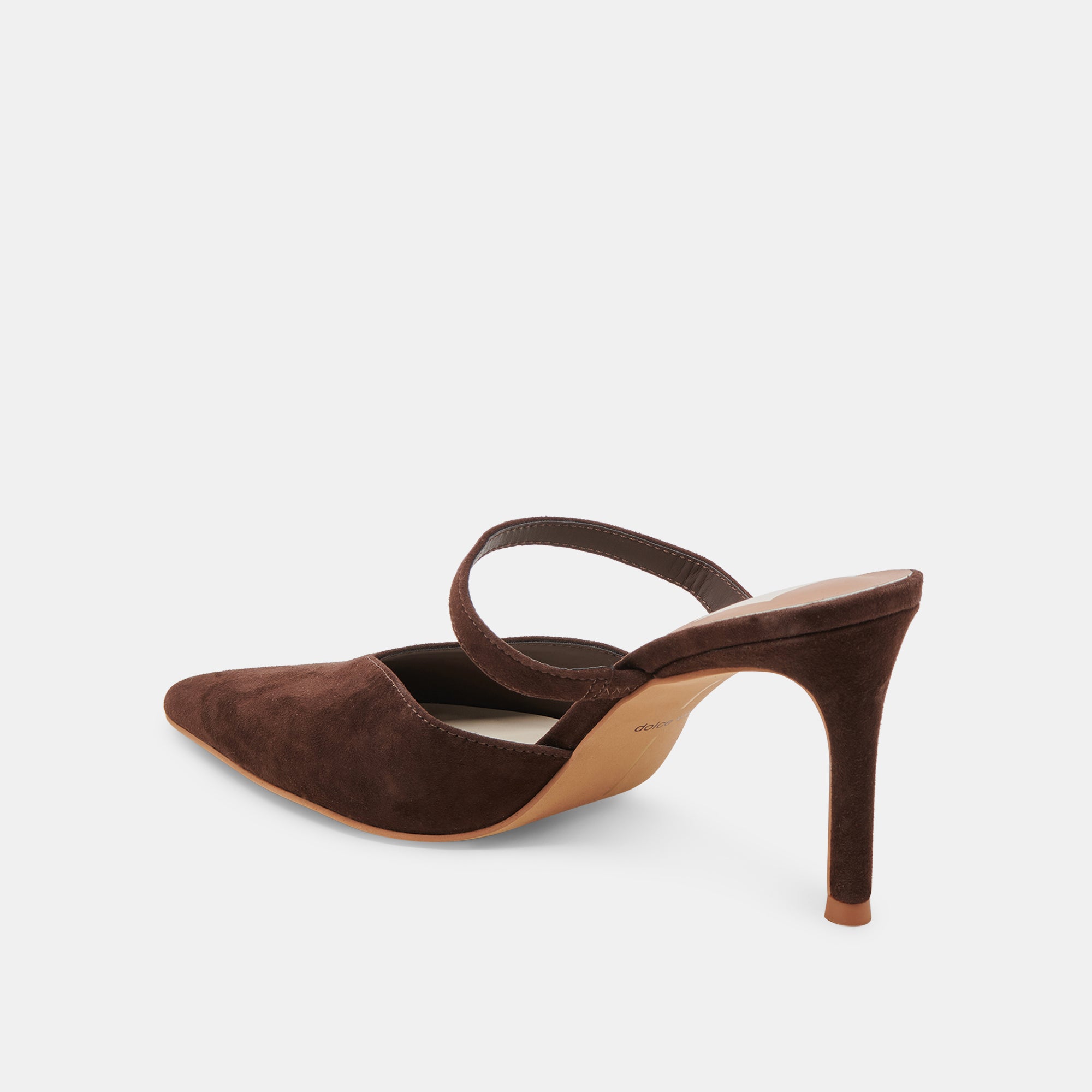 KANIKA HEELS DK BROWN SUEDE - Image 7