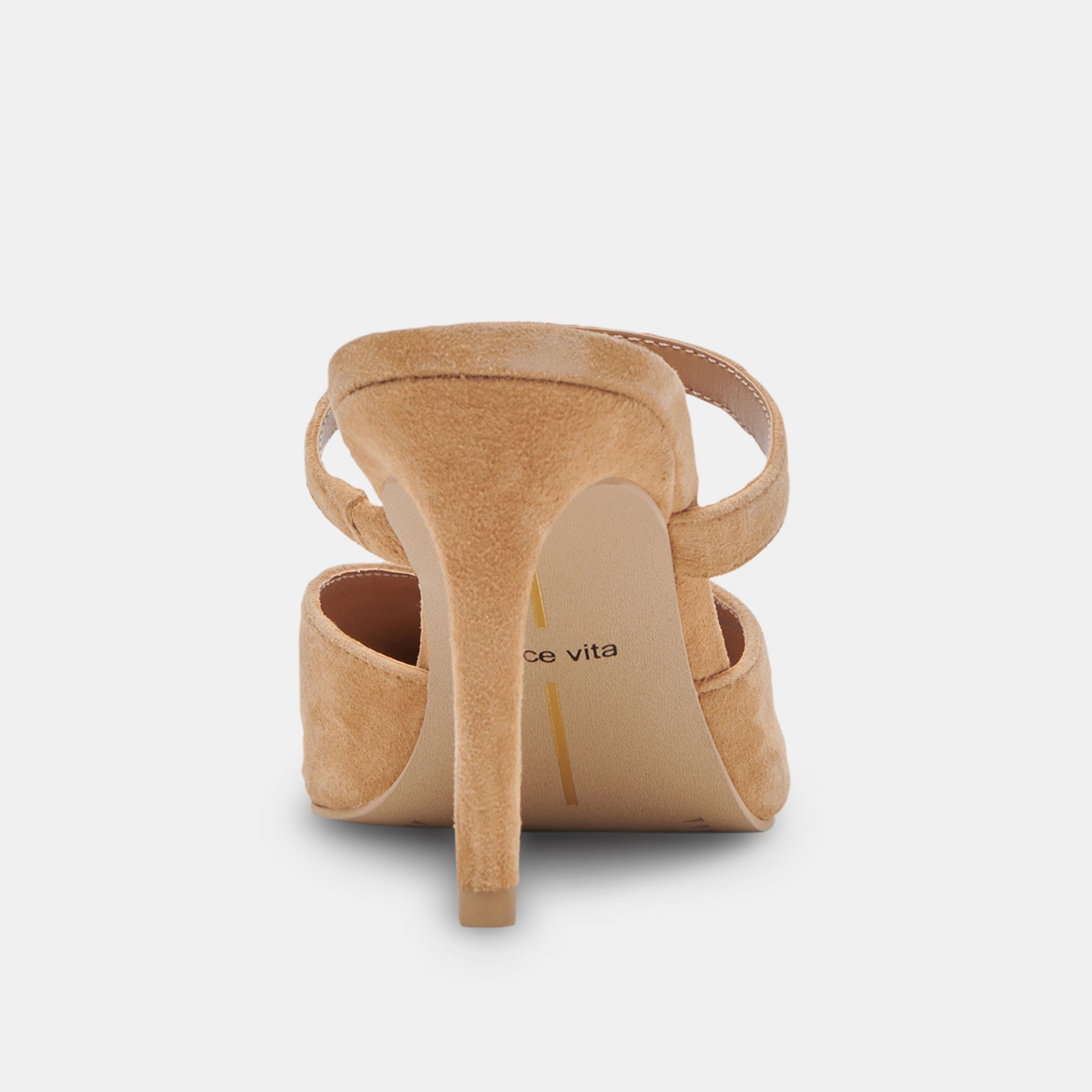 KANIKA WIDE HEELS TAN SUEDE - Image 7