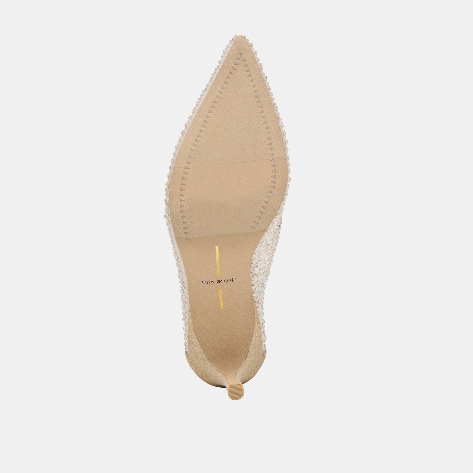 KASHE CRYSTAL HEELS LT GOLD MESH - Image 9
